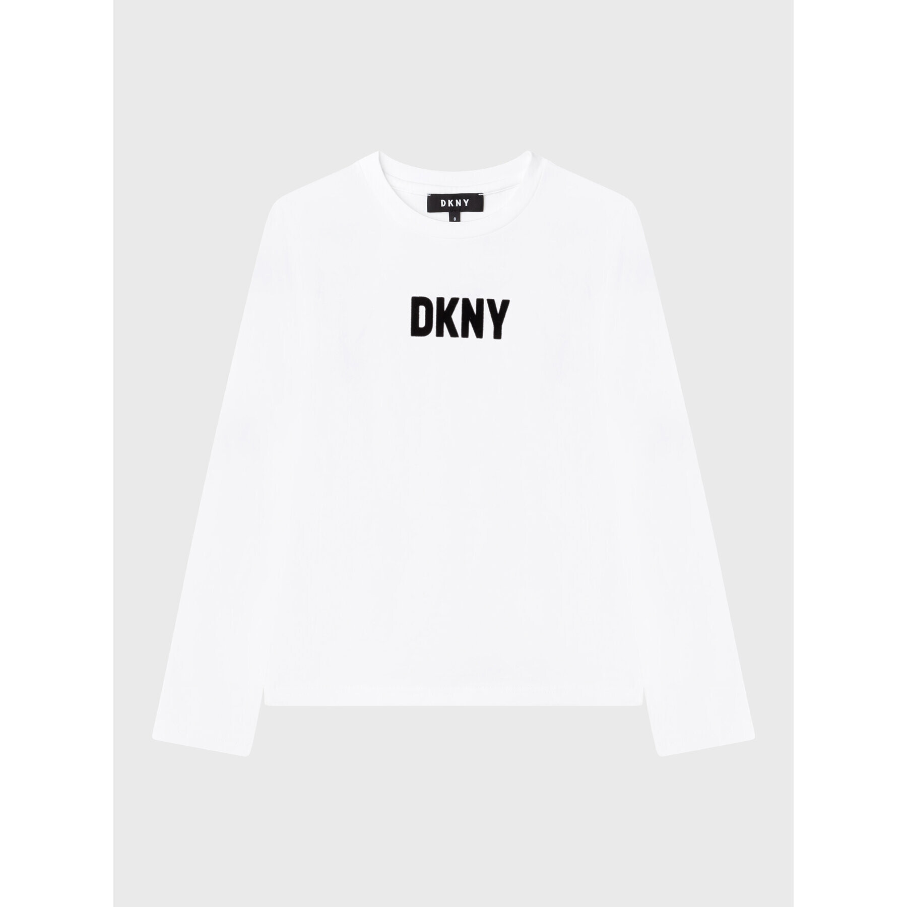 DKNY Bluza D35S32 M Bela Regular Fit - Pepit.si