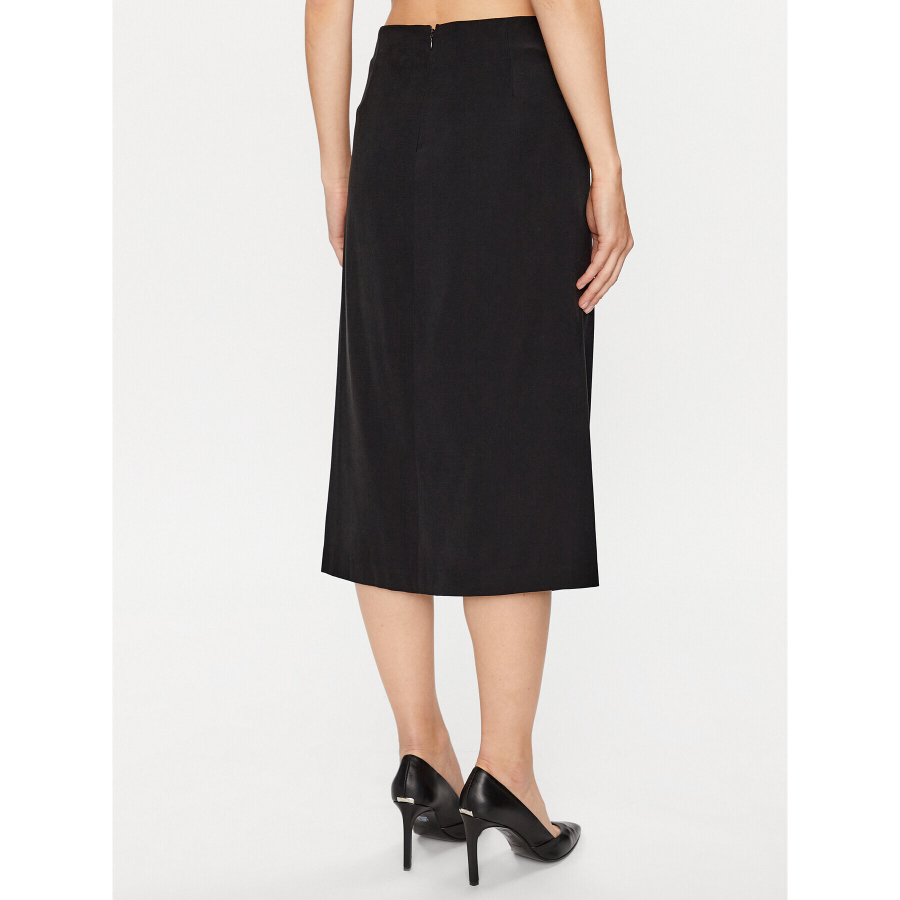 DKNY Midi krilo P3EN8R02 Črna Regular Fit - Pepit.si