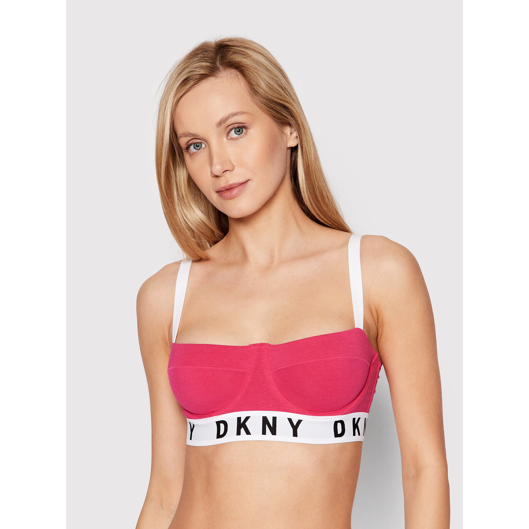 DKNY Nedrček s kostjo DK4521 Roza - Pepit.si