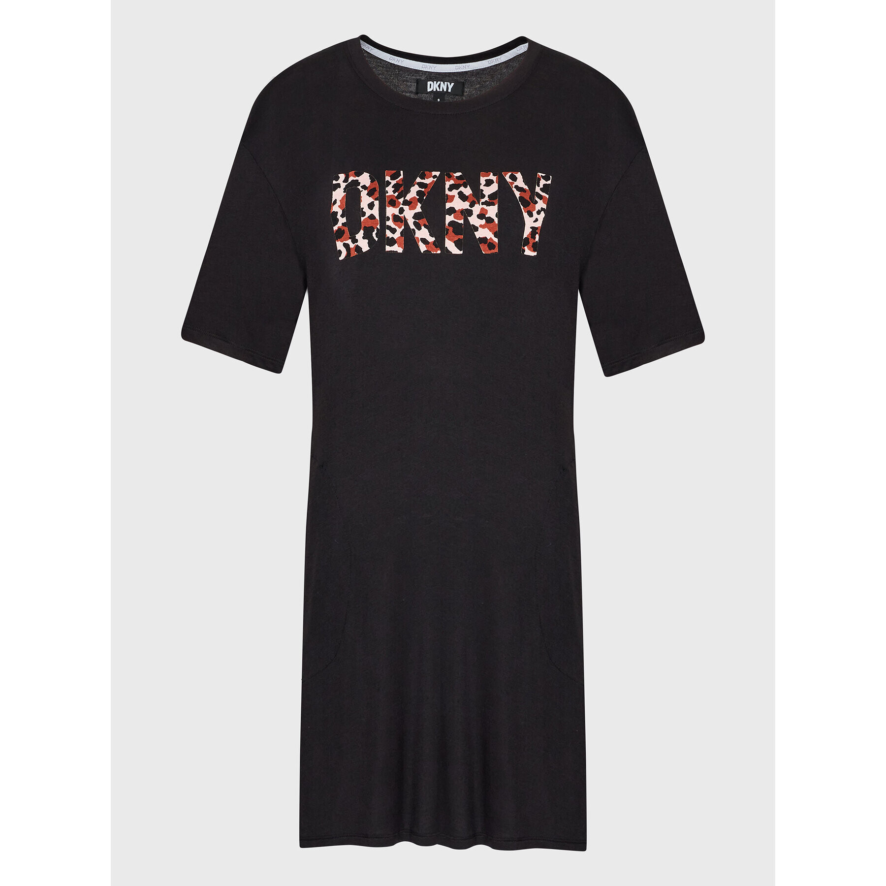 DKNY Nočna srajca YI2322609 Črna Regular Fit - Pepit.si