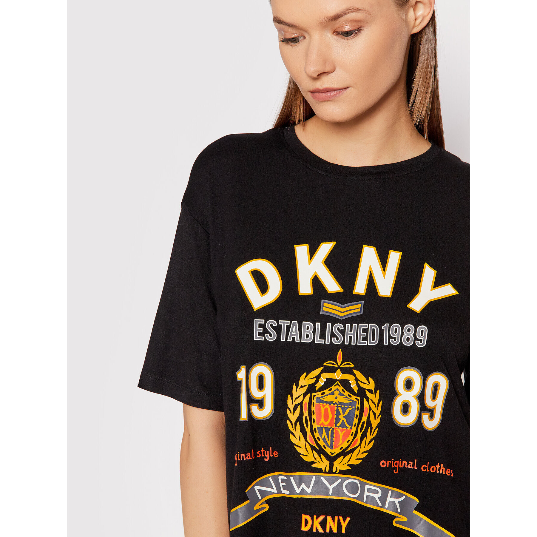 DKNY Pižama YI2822486 Črna - Pepit.si