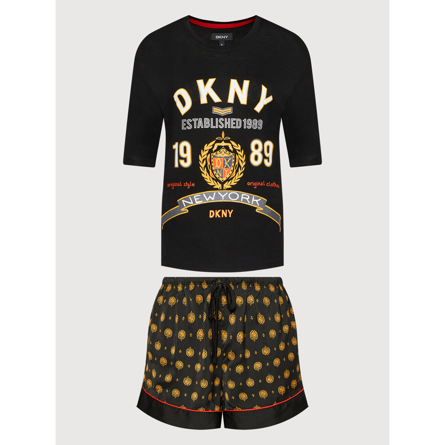 DKNY Pižama YI2822486 Črna - Pepit.si