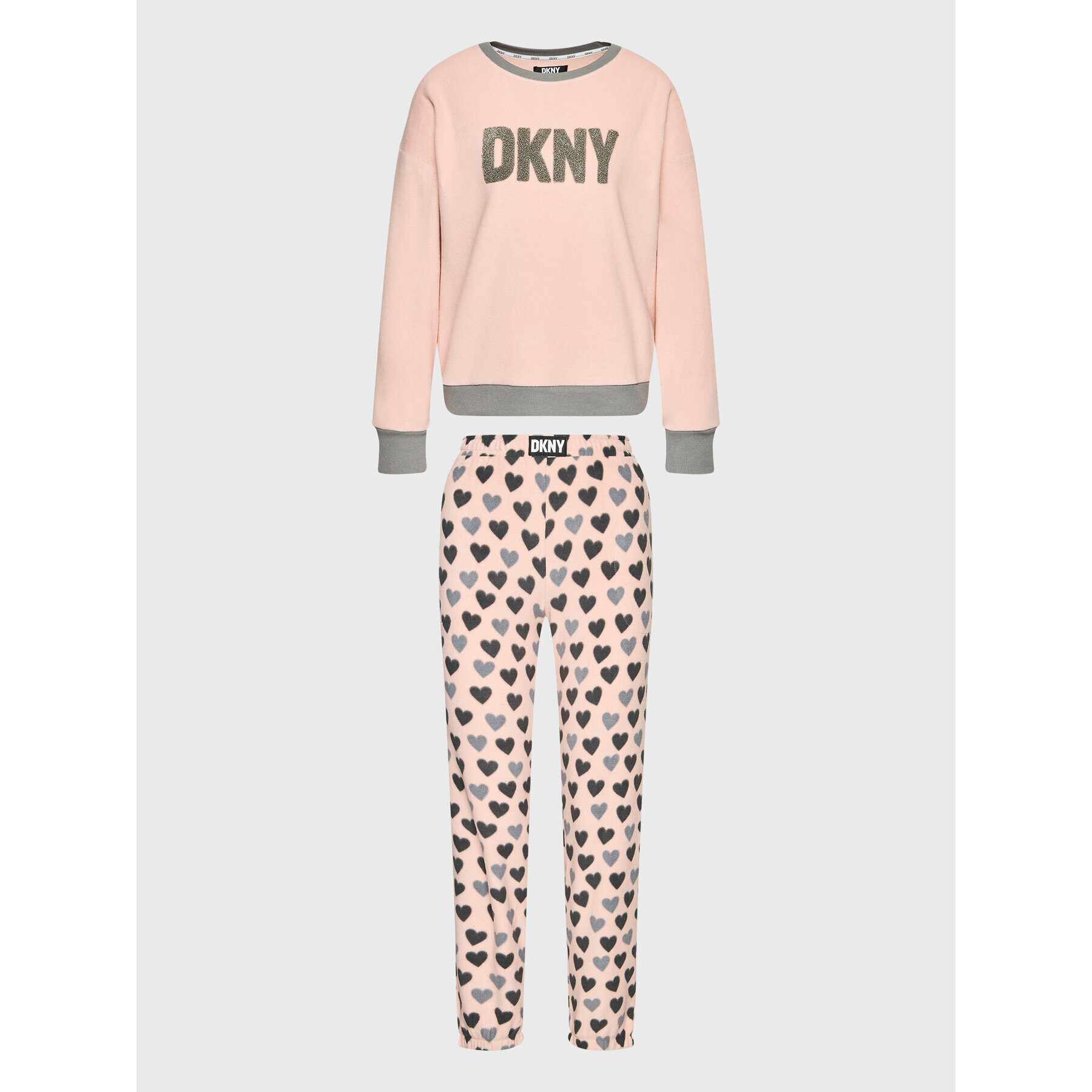 DKNY Pižama YI2822603F Roza Regular Fit - Pepit.si