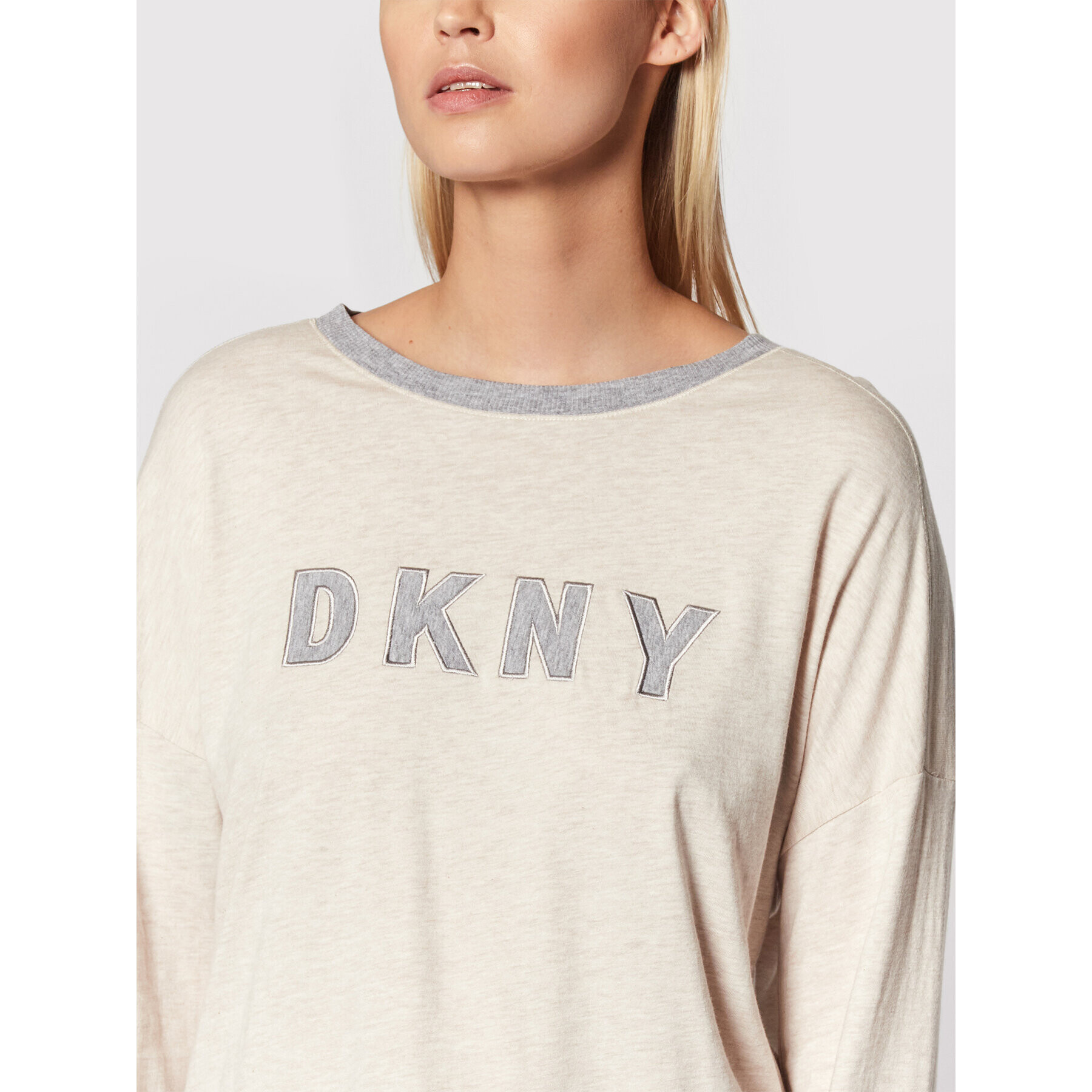 DKNY Pižama YI2919259 Bež - Pepit.si