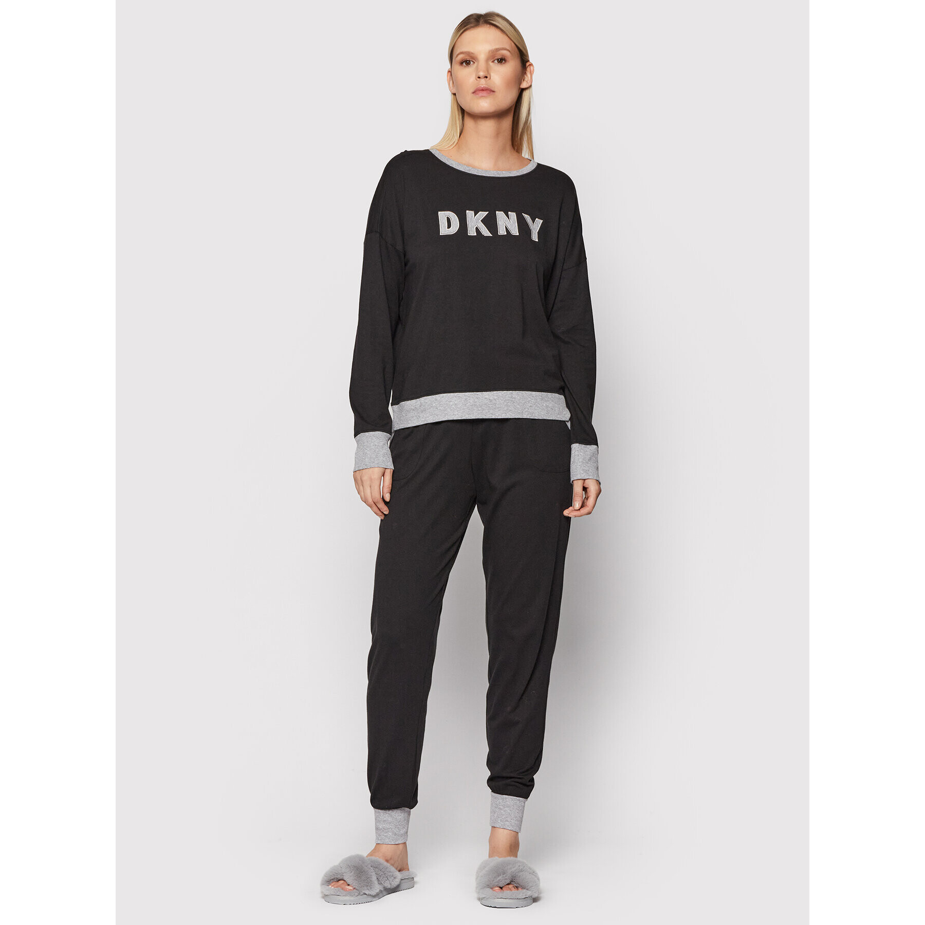 DKNY Pižama YI2919259 Črna - Pepit.si