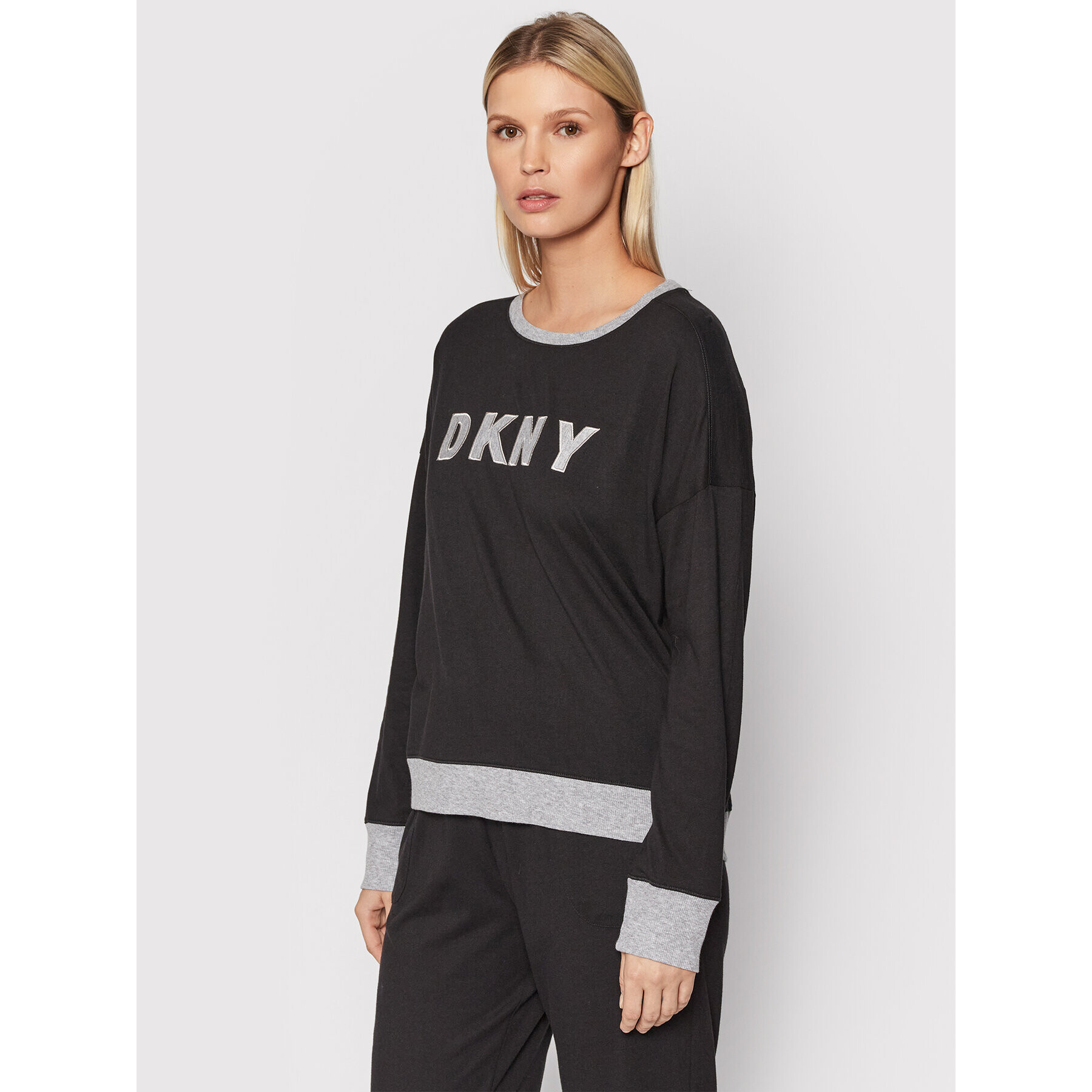 DKNY Pižama YI2919259 Črna - Pepit.si