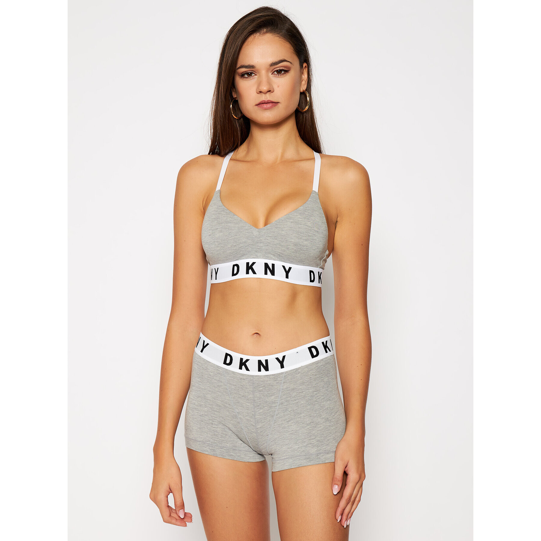 DKNY Push-Up nedrček DK4518 Siva - Pepit.si