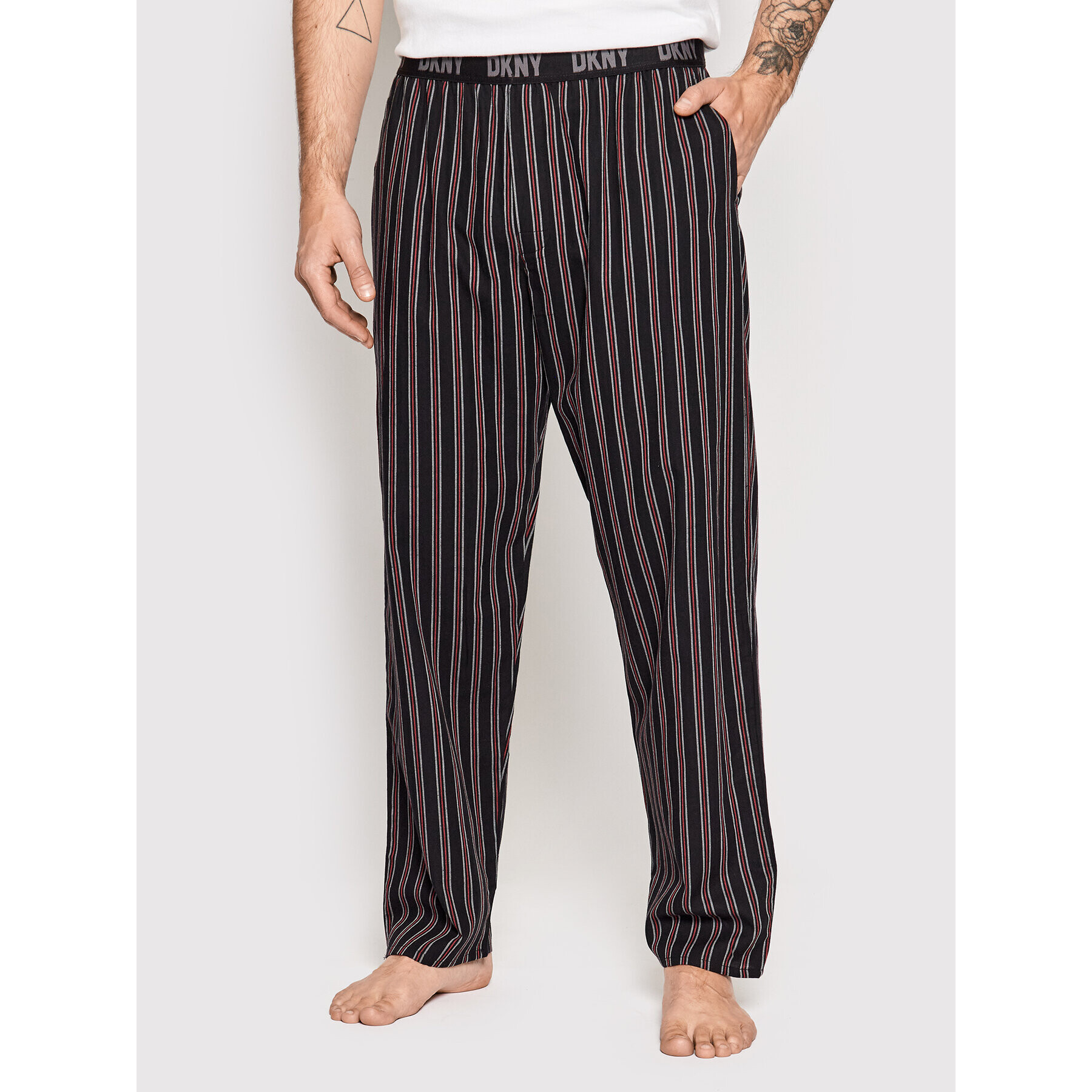 DKNY Spodnji del pižame N5_6794_DKY Črna Relaxed Fit - Pepit.si