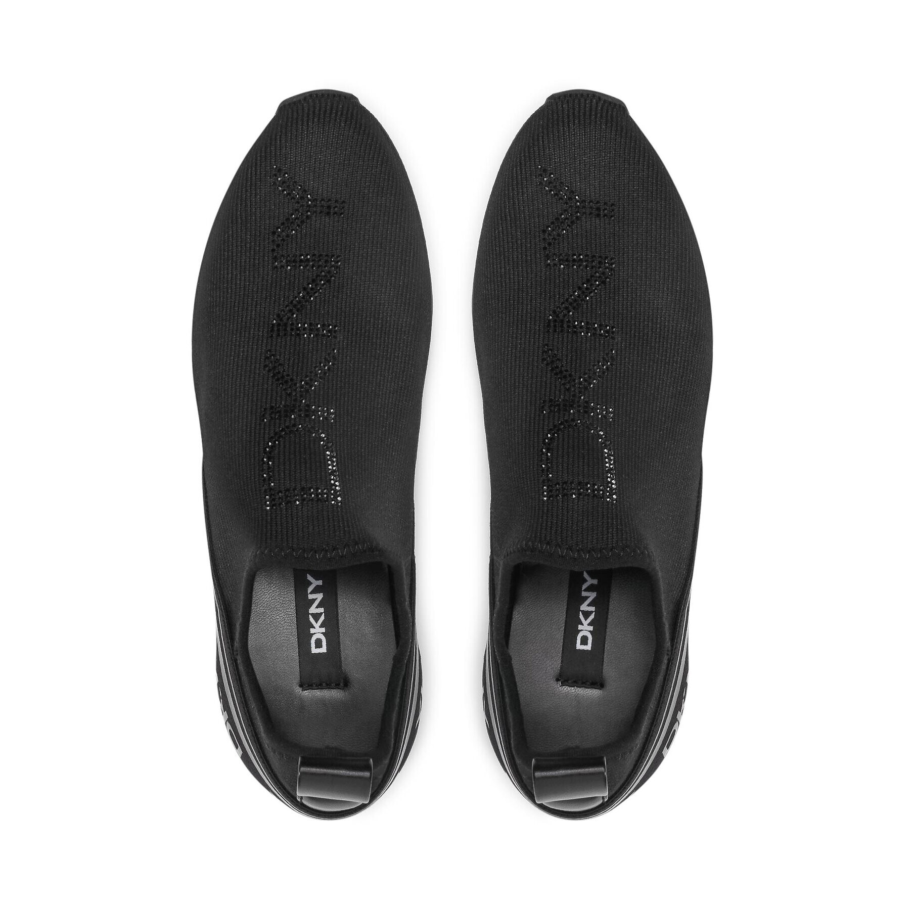 DKNY Superge Abby Bling Slip On K2156324 Črna - Pepit.si