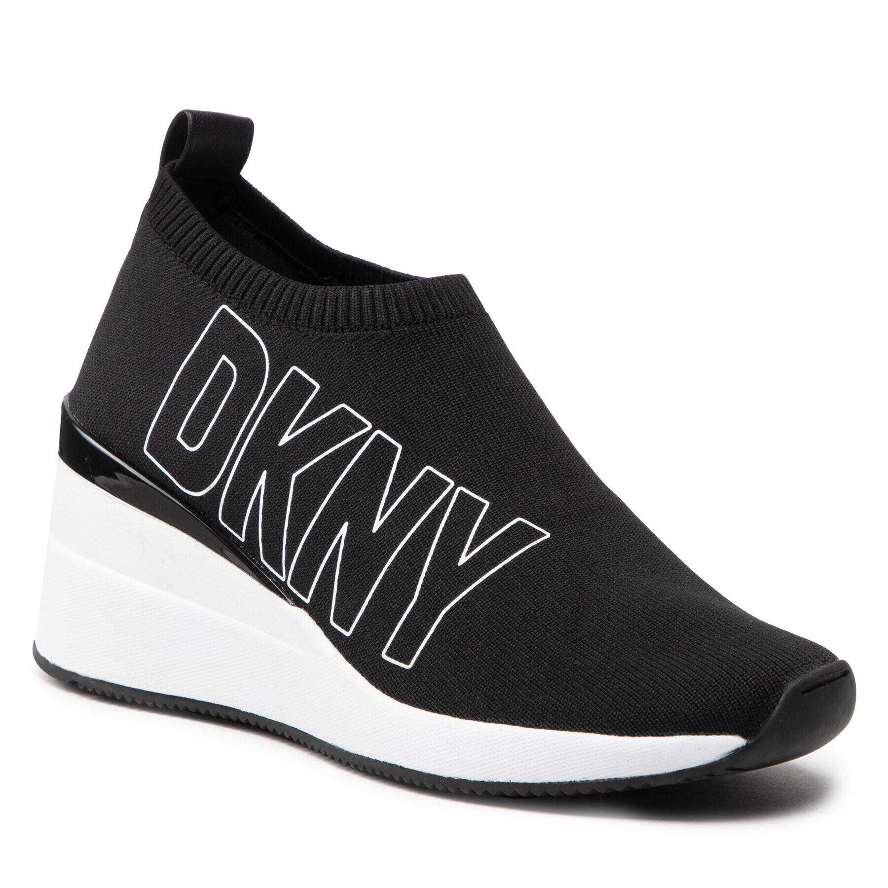 DKNY Superge -Pavi-Slip On Wedge Črna - Pepit.si