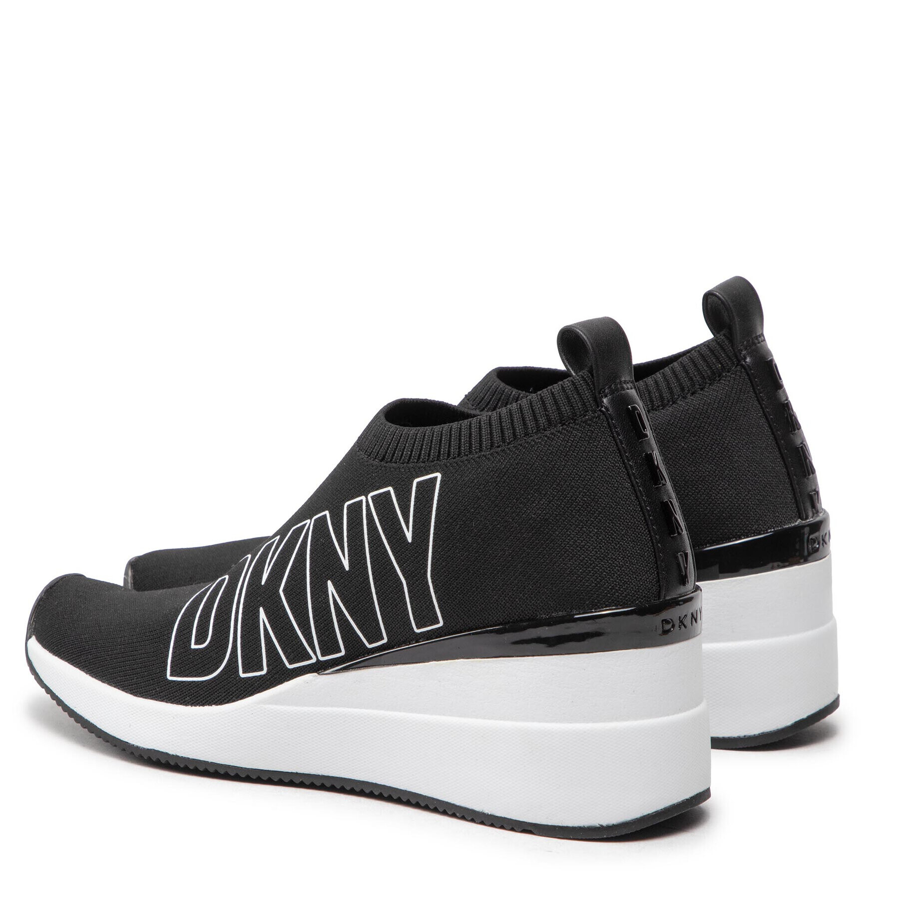 DKNY Superge -Pavi-Slip On Wedge Črna - Pepit.si