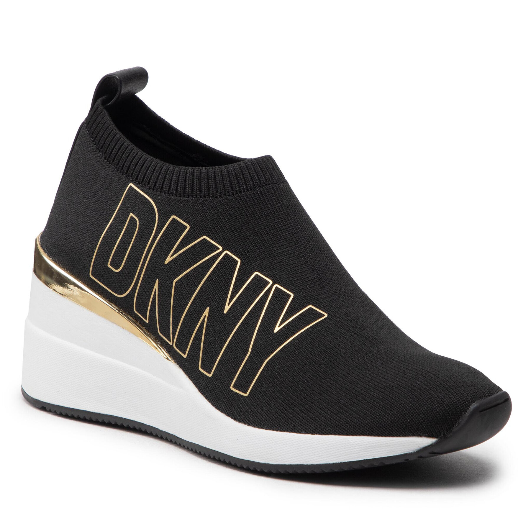 DKNY Superge -Pavi-Slip On Wedge Črna - Pepit.si