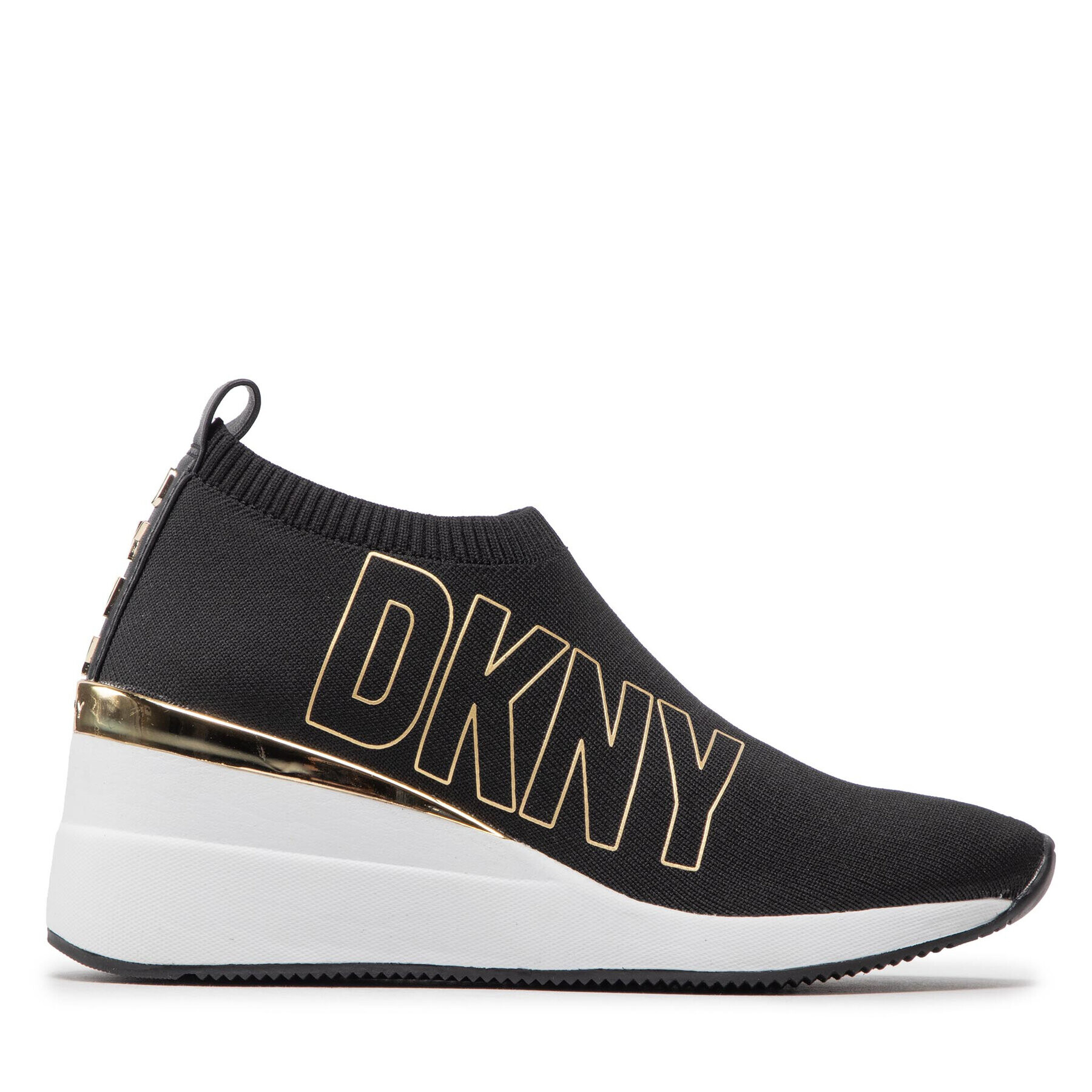 DKNY Superge -Pavi-Slip On Wedge Črna - Pepit.si