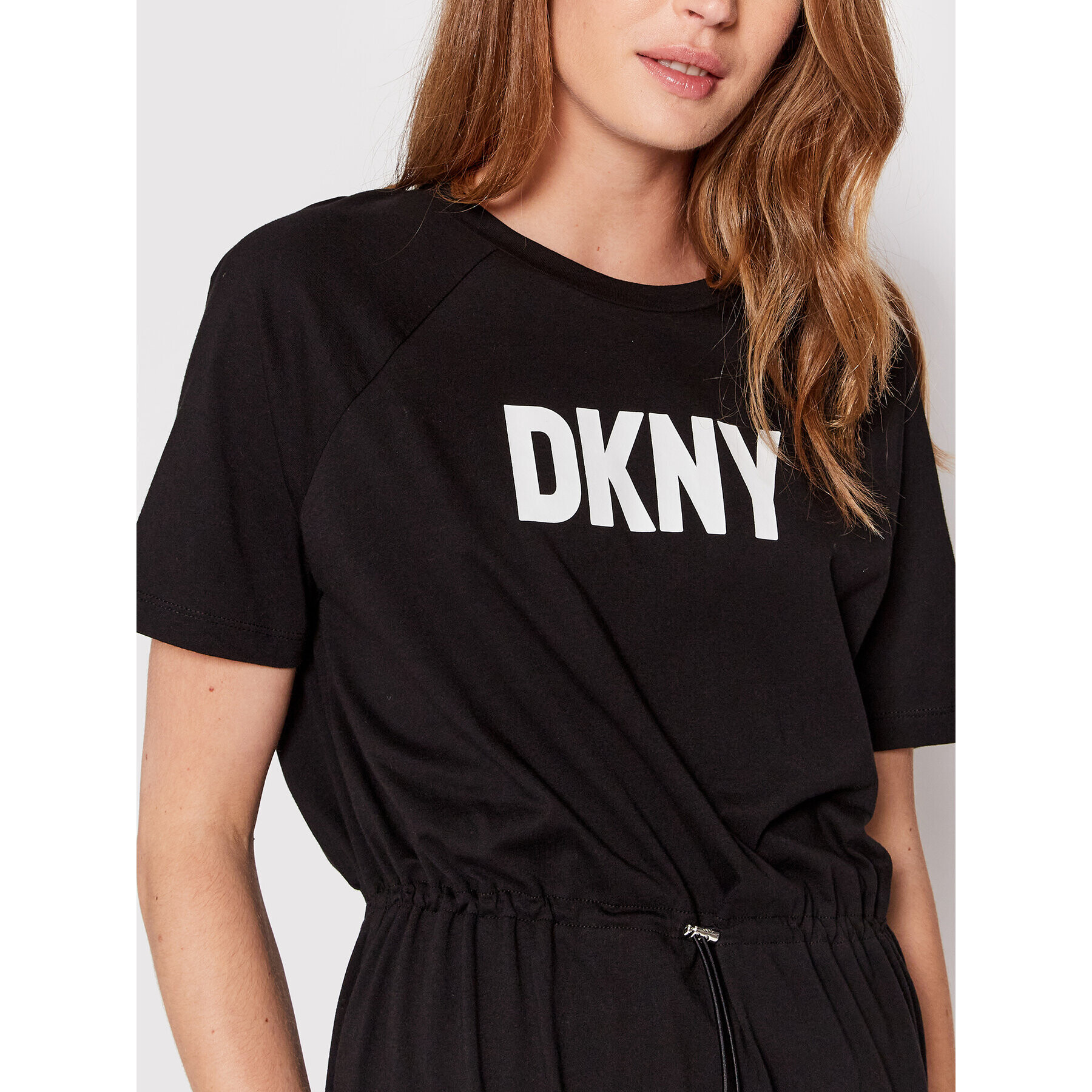 DKNY Vsakodnevna obleka P2AD7EGQ Črna Regular Fit - Pepit.si