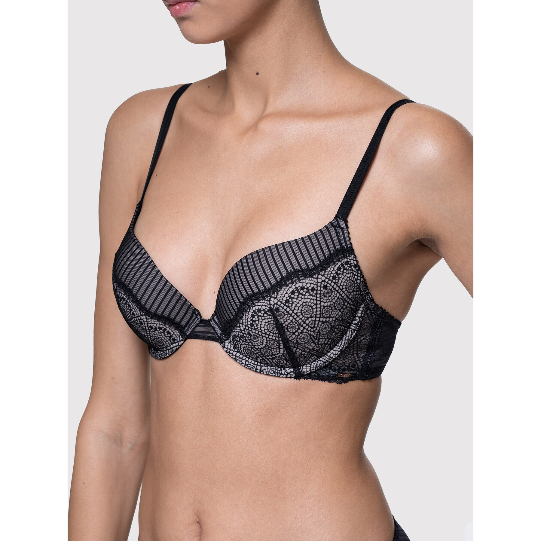 Dorina Push-Up nedrček Solana D001571LA032 Črna - Pepit.si