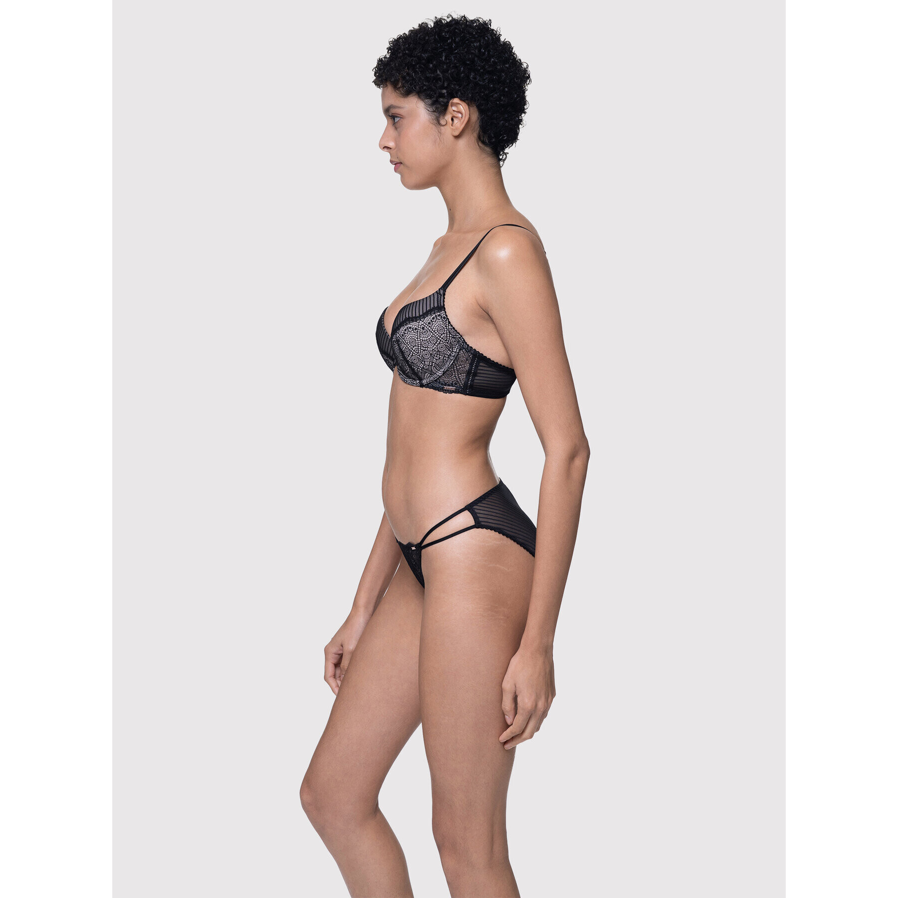 Dorina Push-Up nedrček Solana D001571LA032 Črna - Pepit.si