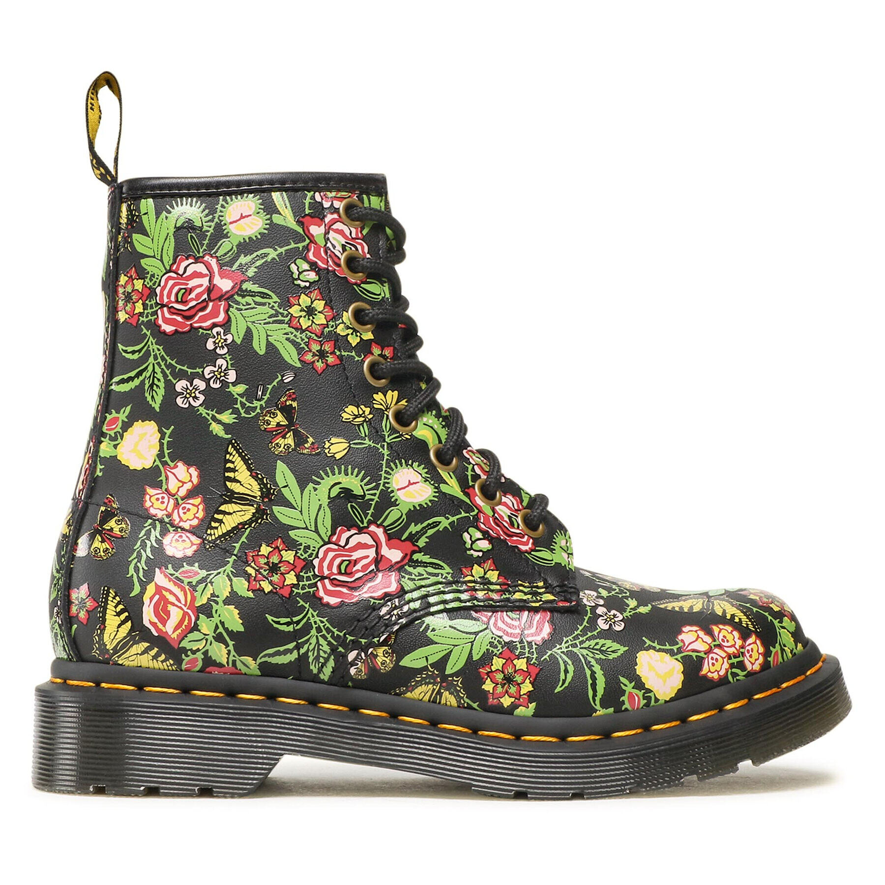 Dr. Martens Bulerji 1460 Bloom 27247001 Črna - Pepit.si