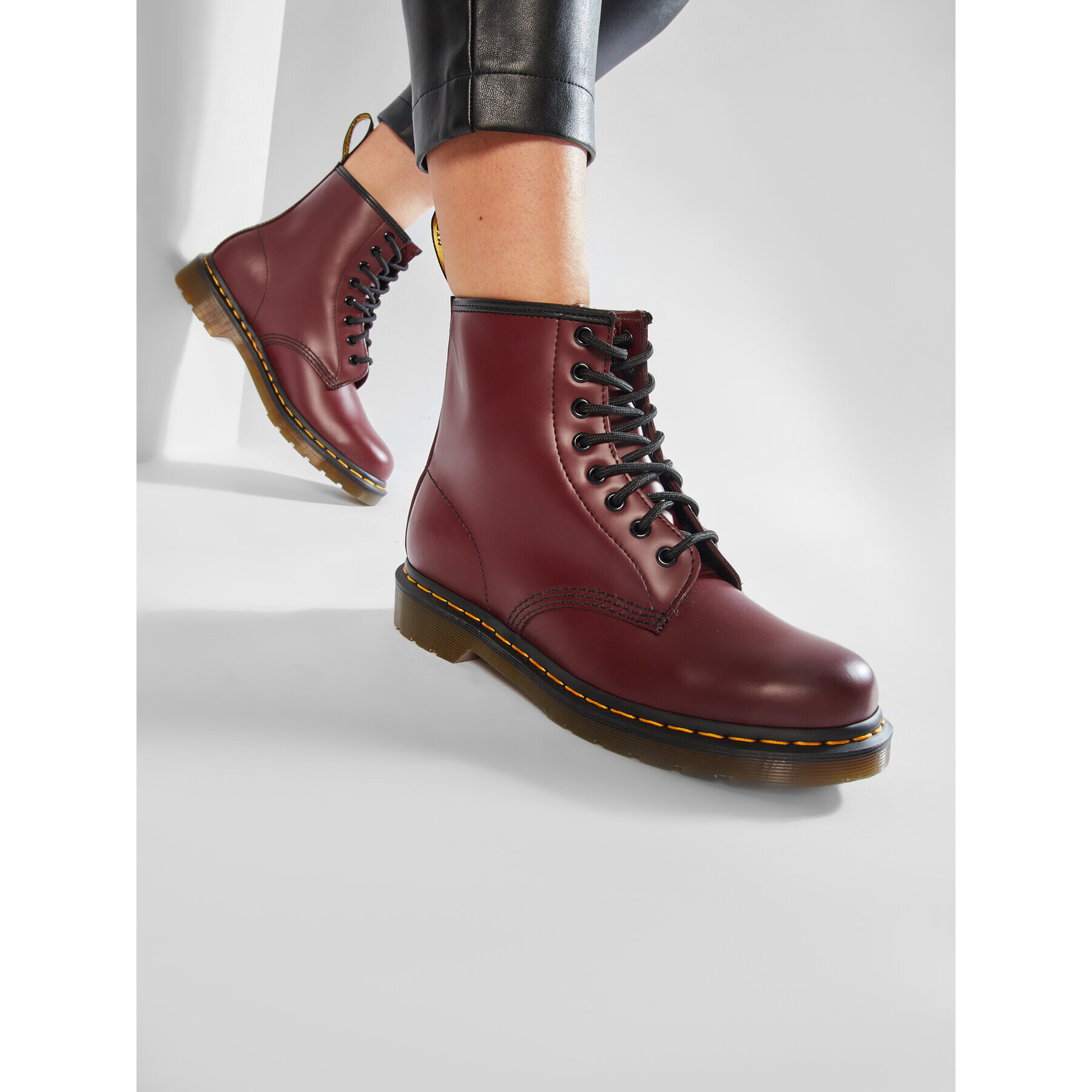 Dr. Martens Bulerji 1460 Smooth 11822600 Bordo rdeča - Pepit.si