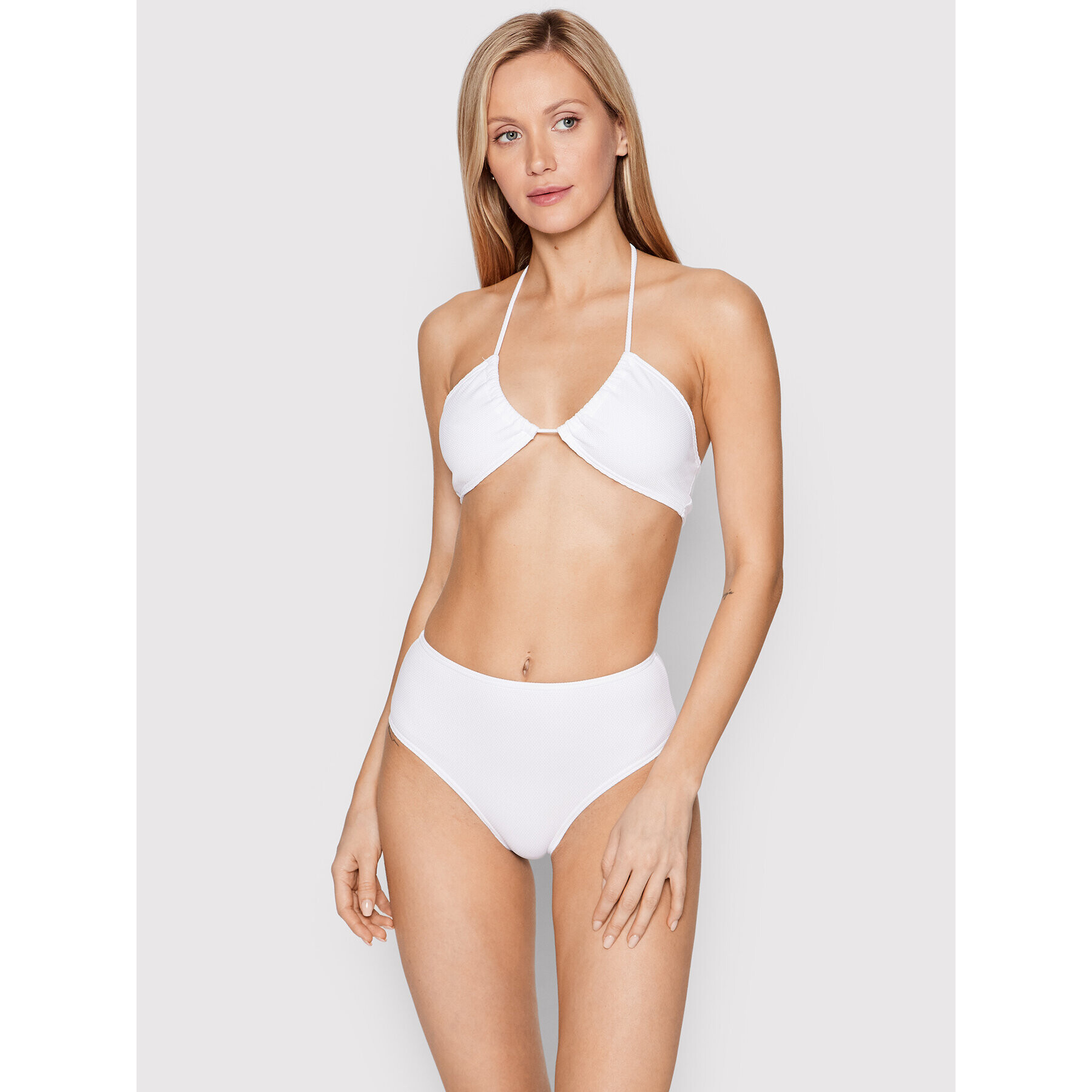 Drivemebikini Spodnji del bikini Active 2022-DRV-054A Bela - Pepit.si