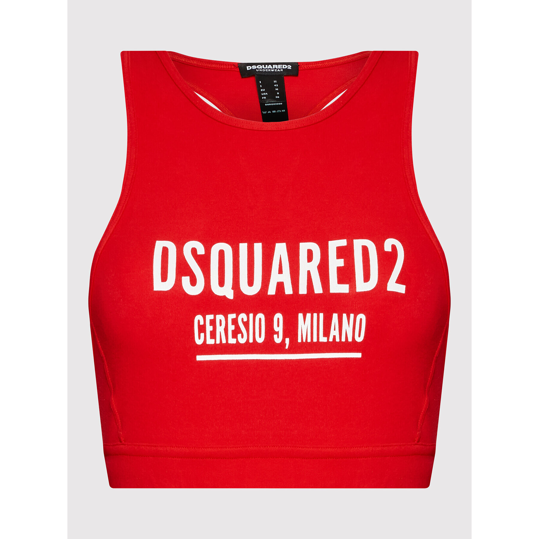 Dsquared2 Underwear Top nedrček D8RG03900 Rdeča - Pepit.si