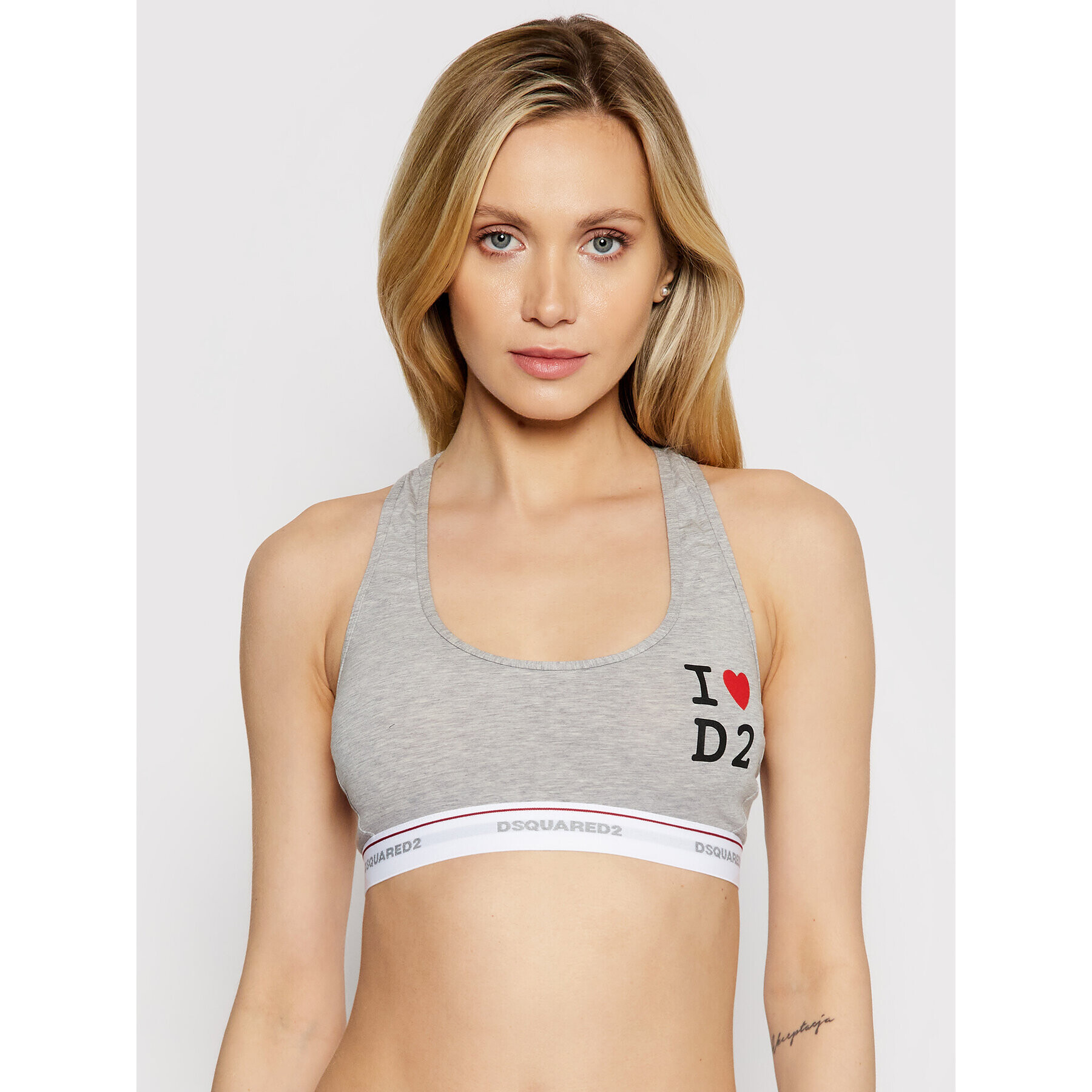 Dsquared2 Underwear Top nedrček D8RG22930 Siva - Pepit.si