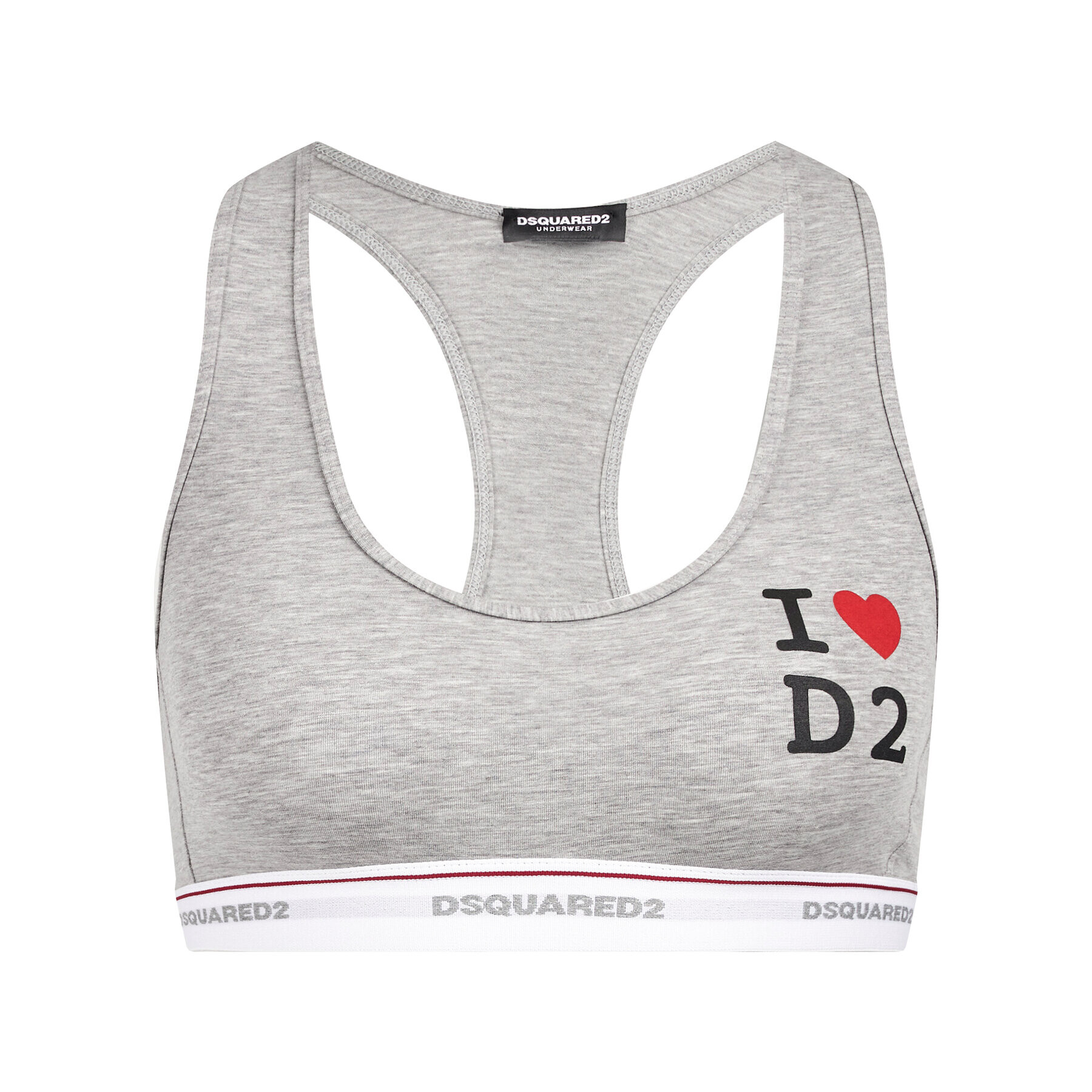 Dsquared2 Underwear Top nedrček D8RG22930 Siva - Pepit.si