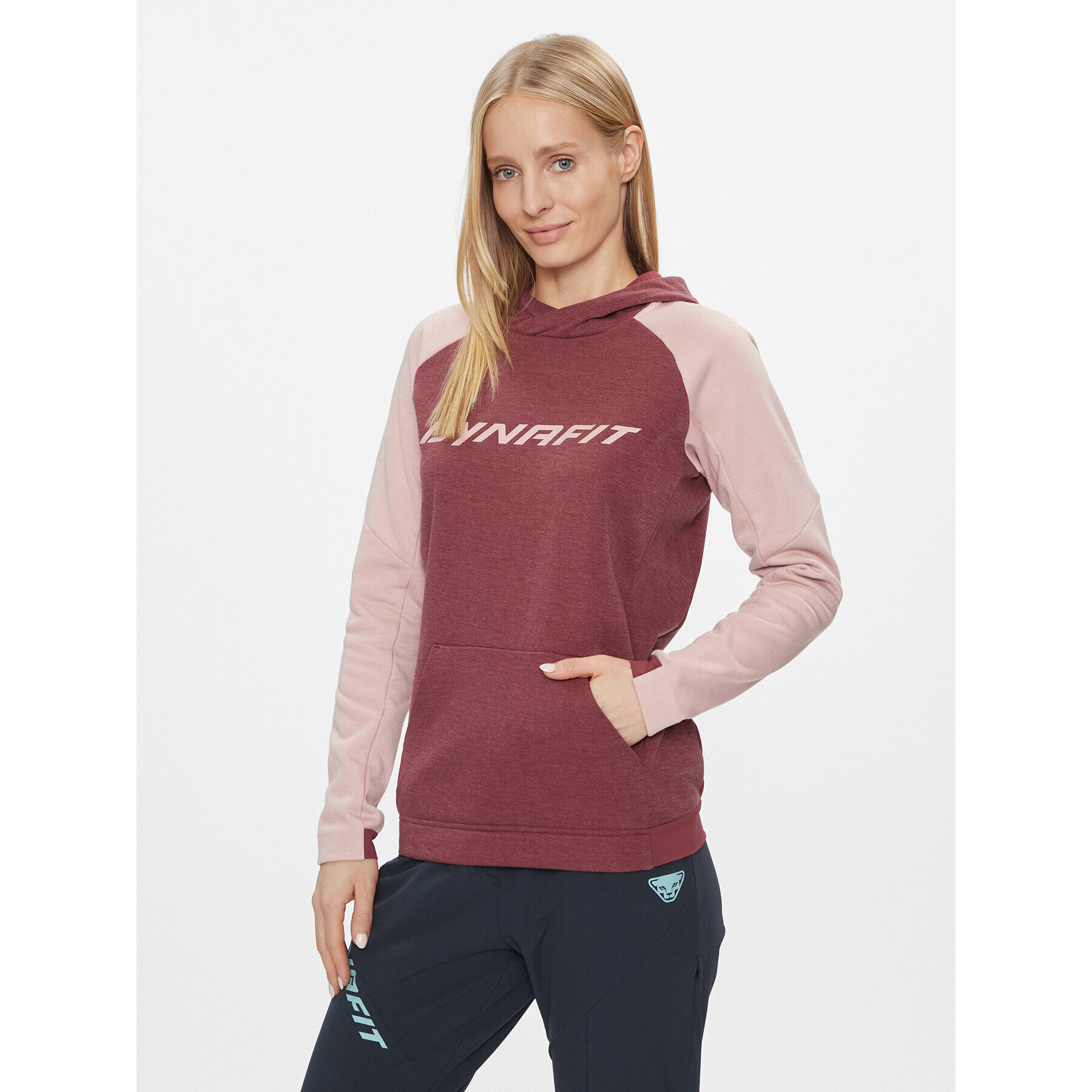 Dynafit Jopa 24/7 Ptc Hoody W 71505 Bordo rdeča Regular Fit - Pepit.si