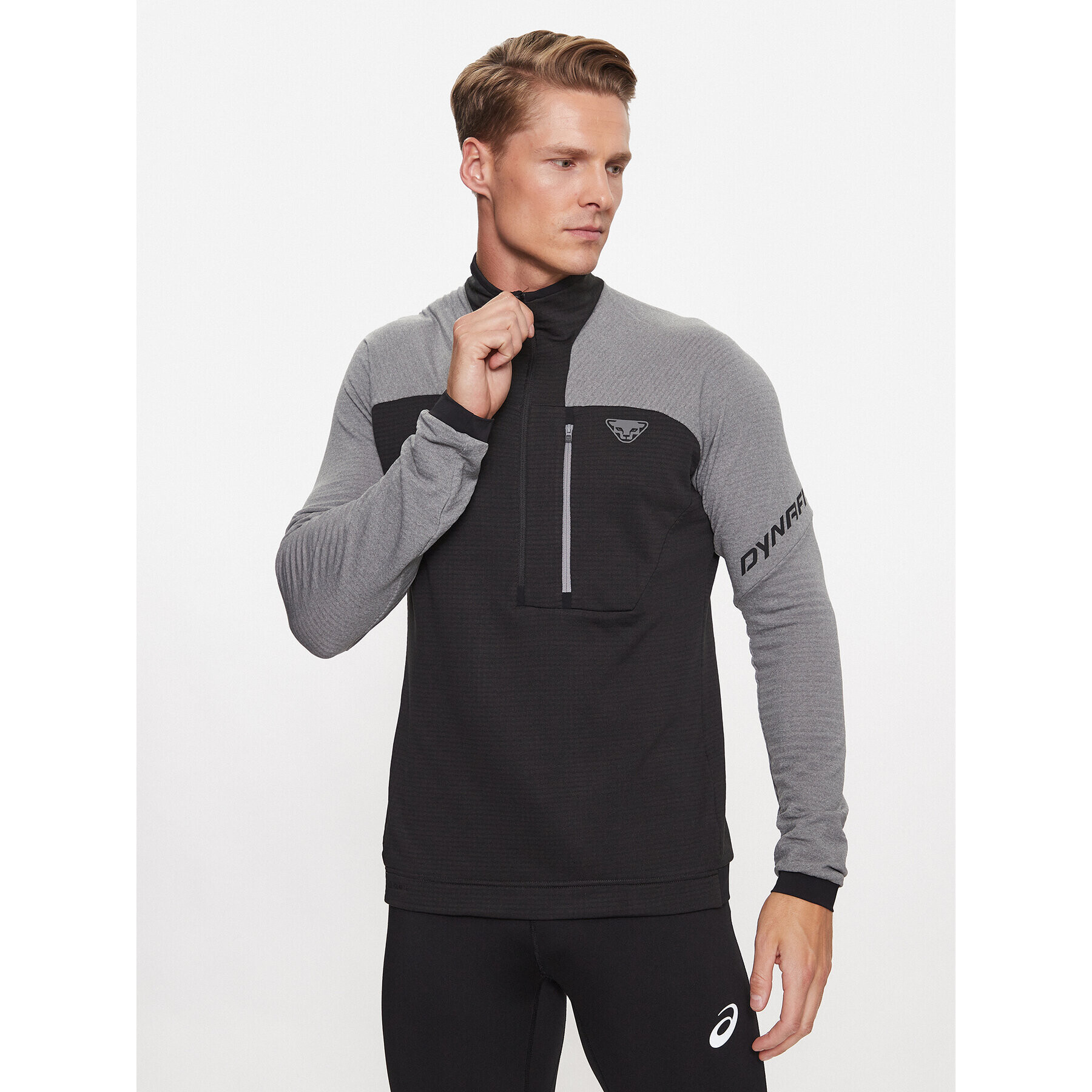 Dynafit Športna jopa Speed Ptc 1/2 Zip M 71498 Siva Regular Fit - Pepit.si