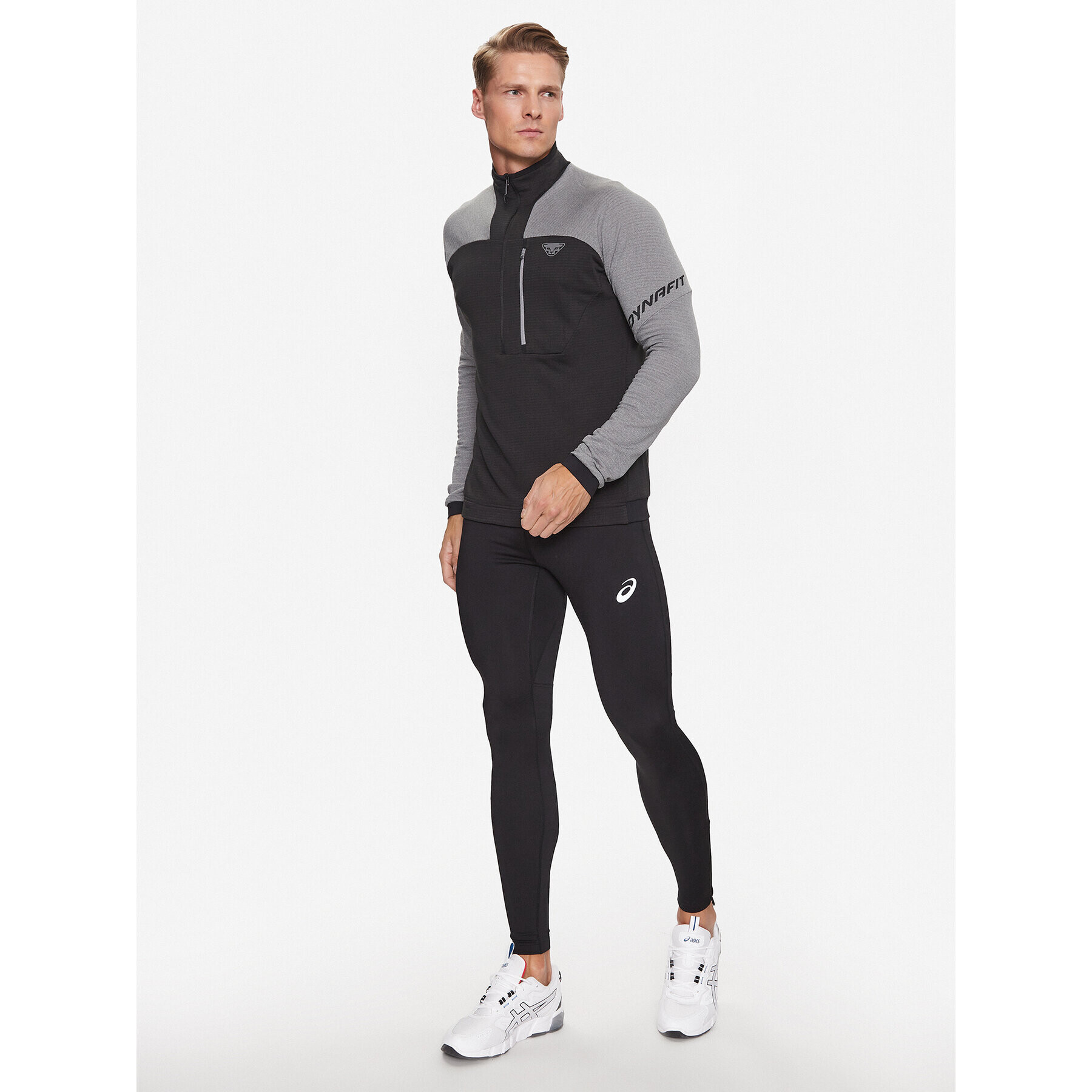 Dynafit Športna jopa Speed Ptc 1/2 Zip M 71498 Siva Regular Fit - Pepit.si