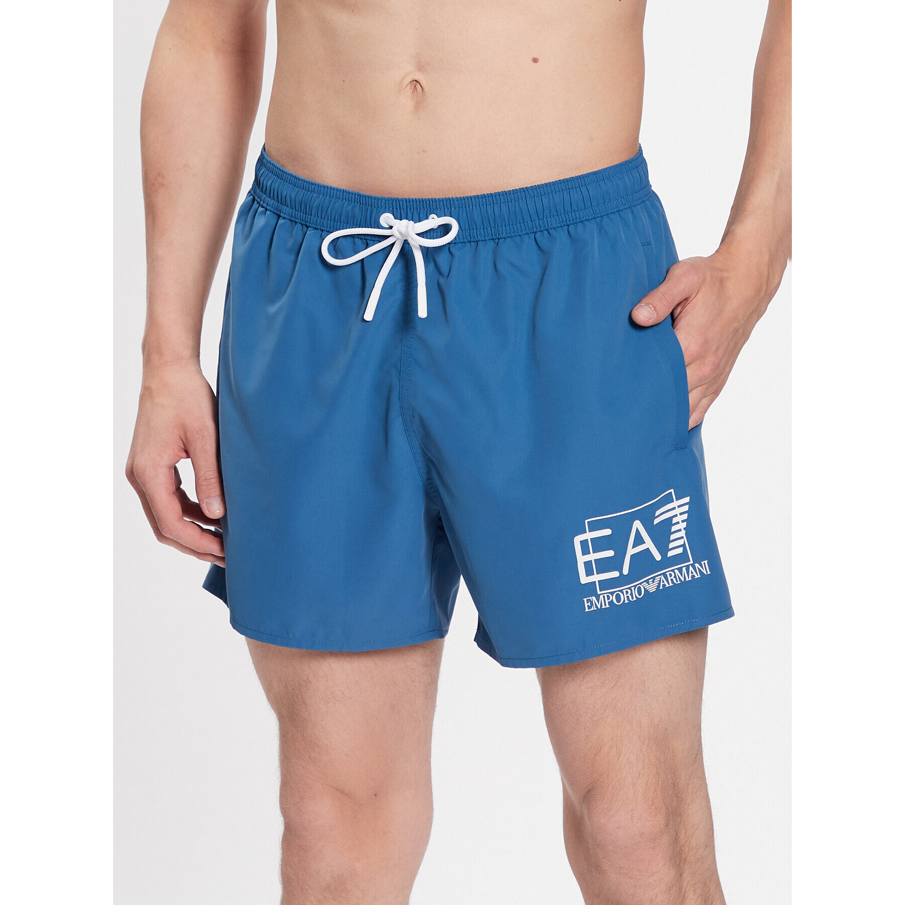 EA7 Emporio Armani Kopalne hlače 902000 3R739 03639 Modra Regular Fit - Pepit.si