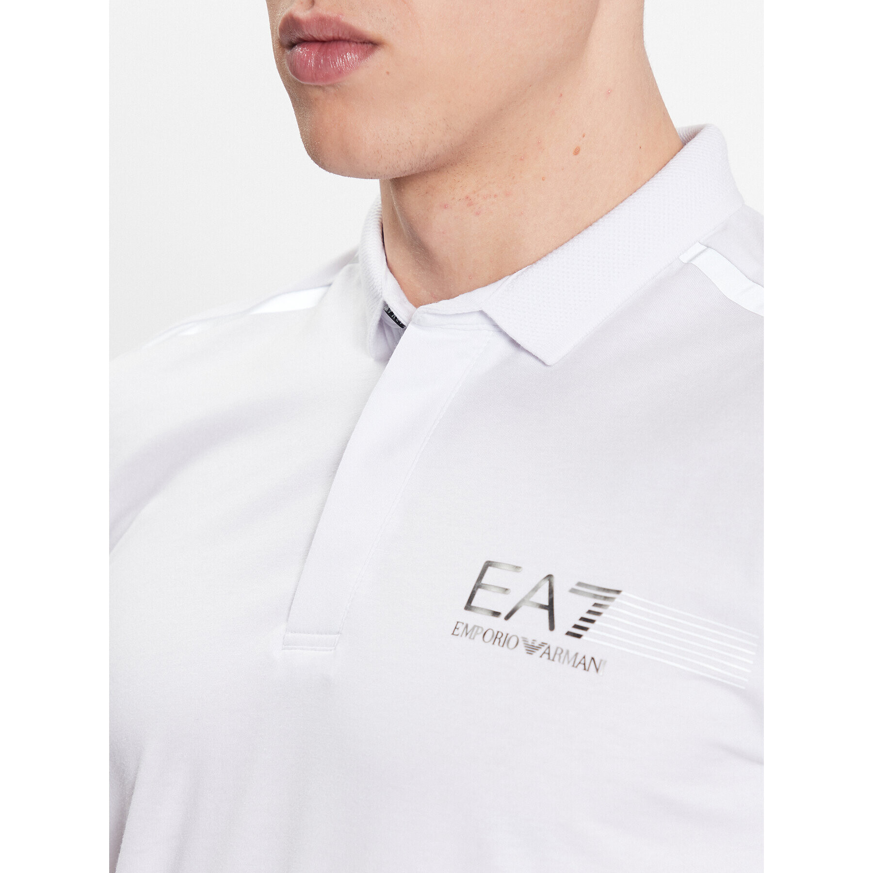 EA7 Emporio Armani Polo majica 3RPF04 PJMAZ 1100 Bela Regular Fit - Pepit.si