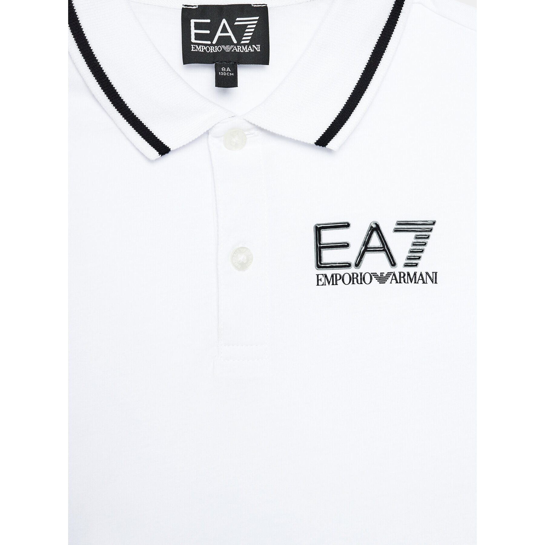 EA7 Emporio Armani Polo majica 8NBF51 BJ02Z 1100 Bela Regular Fit - Pepit.si