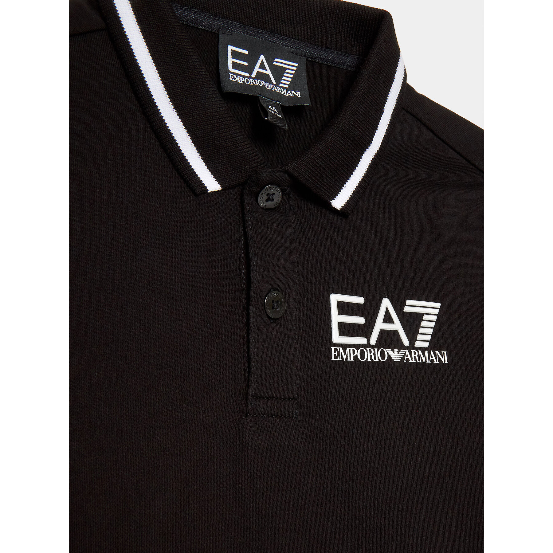 EA7 Emporio Armani Polo majica 8NBF51 BJ02Z 1200 Črna Regular Fit - Pepit.si