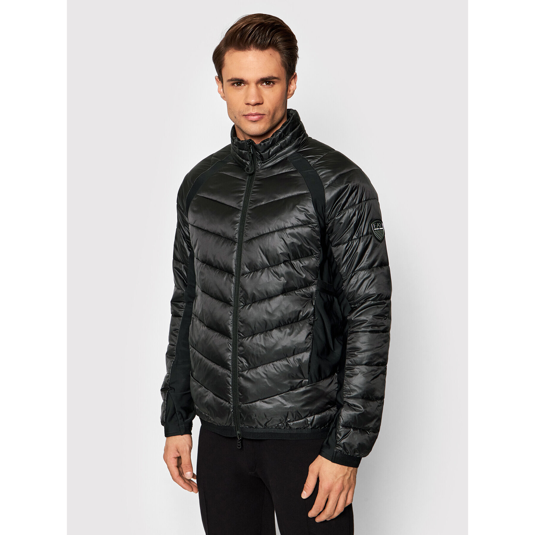 EA7 Emporio Armani Puhovka 6KPB45 PNQ9Z 1200 Črna Regular Fit - Pepit.si