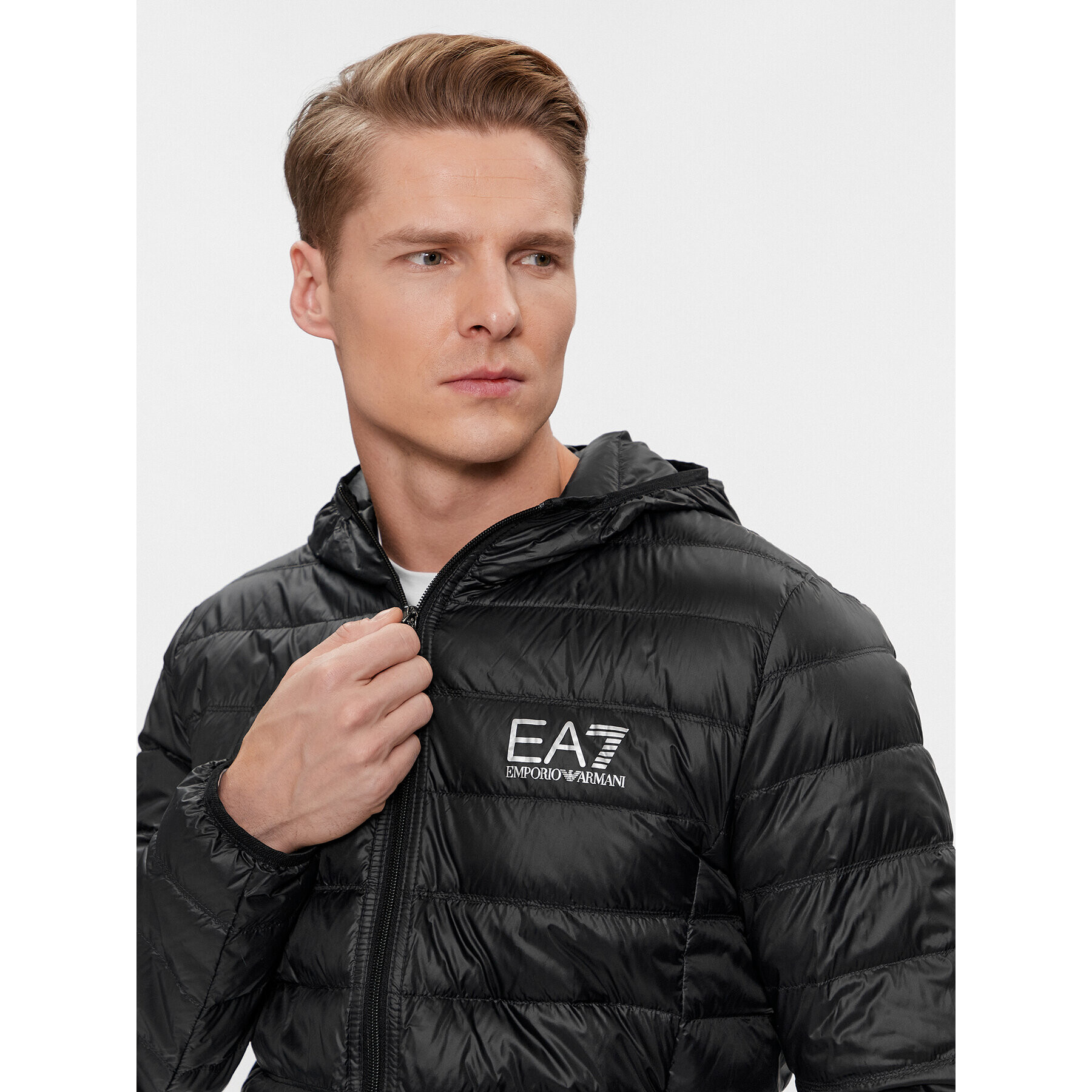 EA7 Emporio Armani Puhovka 8NPB02 PN29Z 1200 Črna Regular Fit - Pepit.si