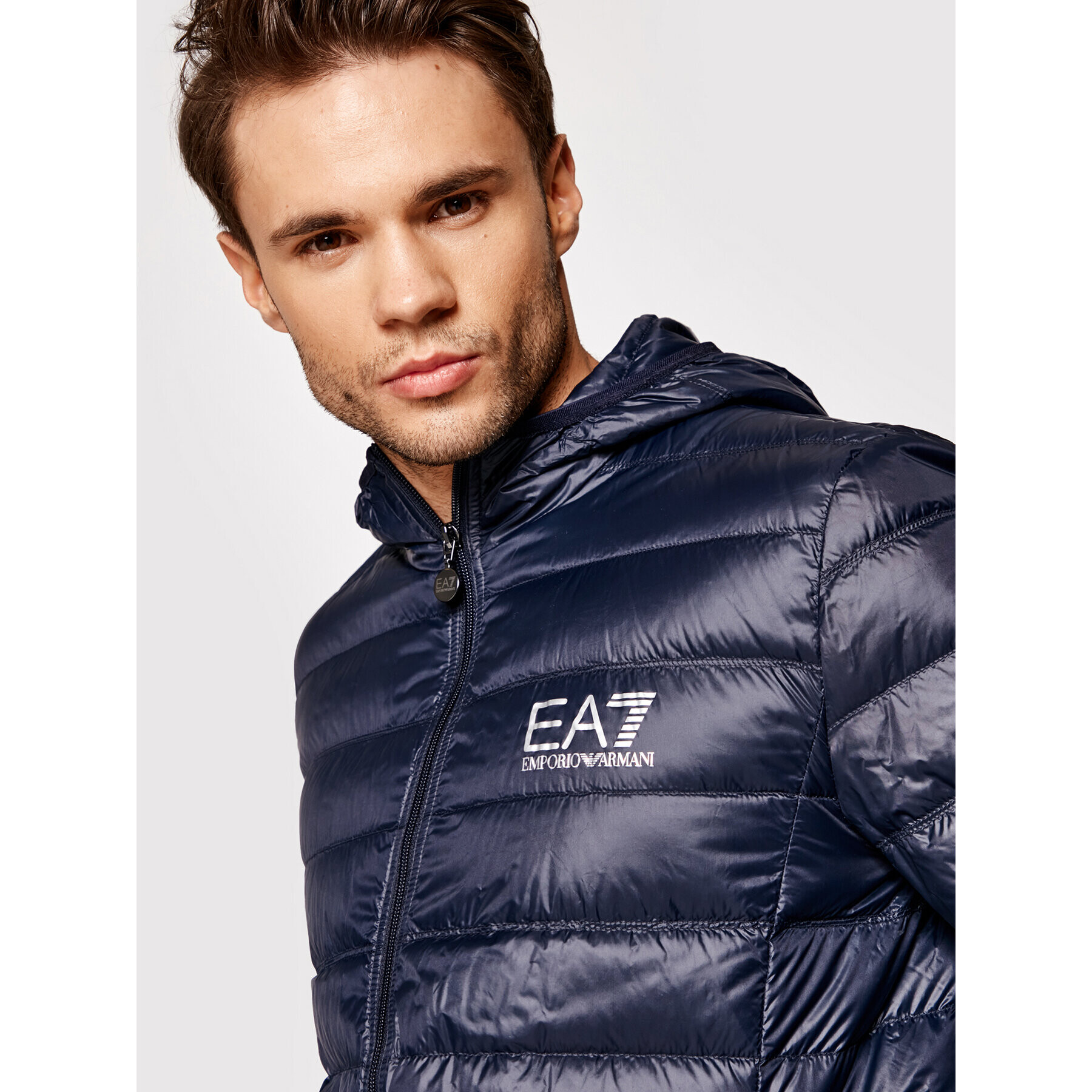 EA7 Emporio Armani Puhovka 8NPB02 PN29Z 1578 Mornarsko modra Regular Fit - Pepit.si