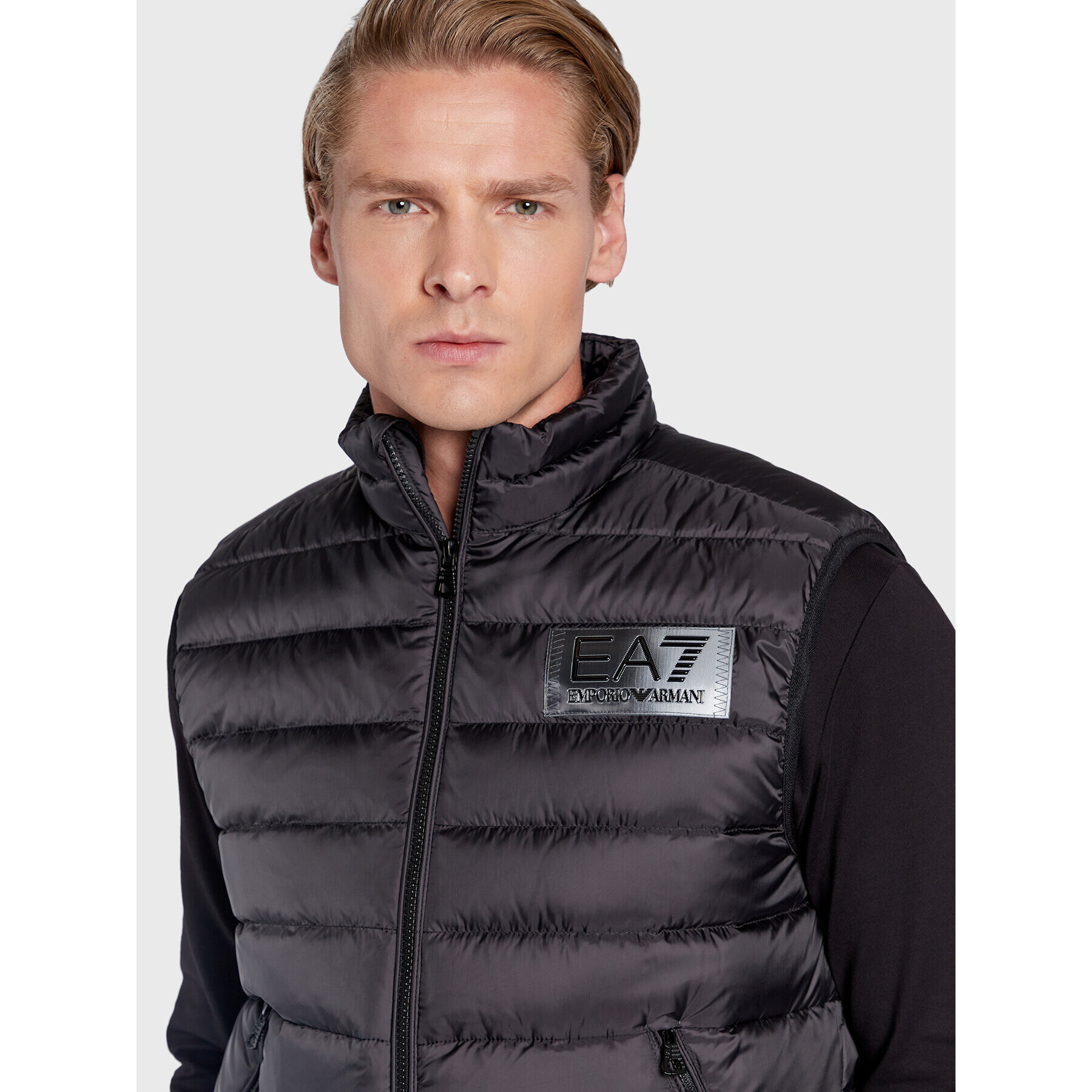 EA7 Emporio Armani Telovnik 6LPQ02 PN5ZZ 1200 Črna Regular Fit - Pepit.si