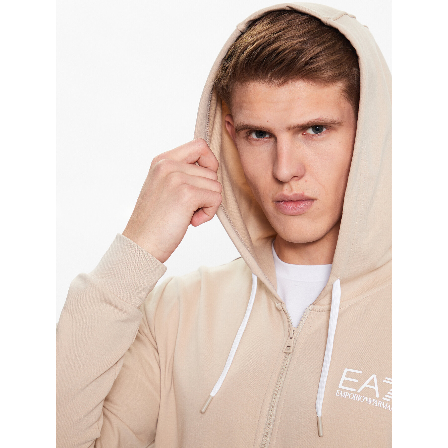 EA7 Emporio Armani Trenirka 3RPV70 PJLIZ 1722 Bež Regular Fit - Pepit.si