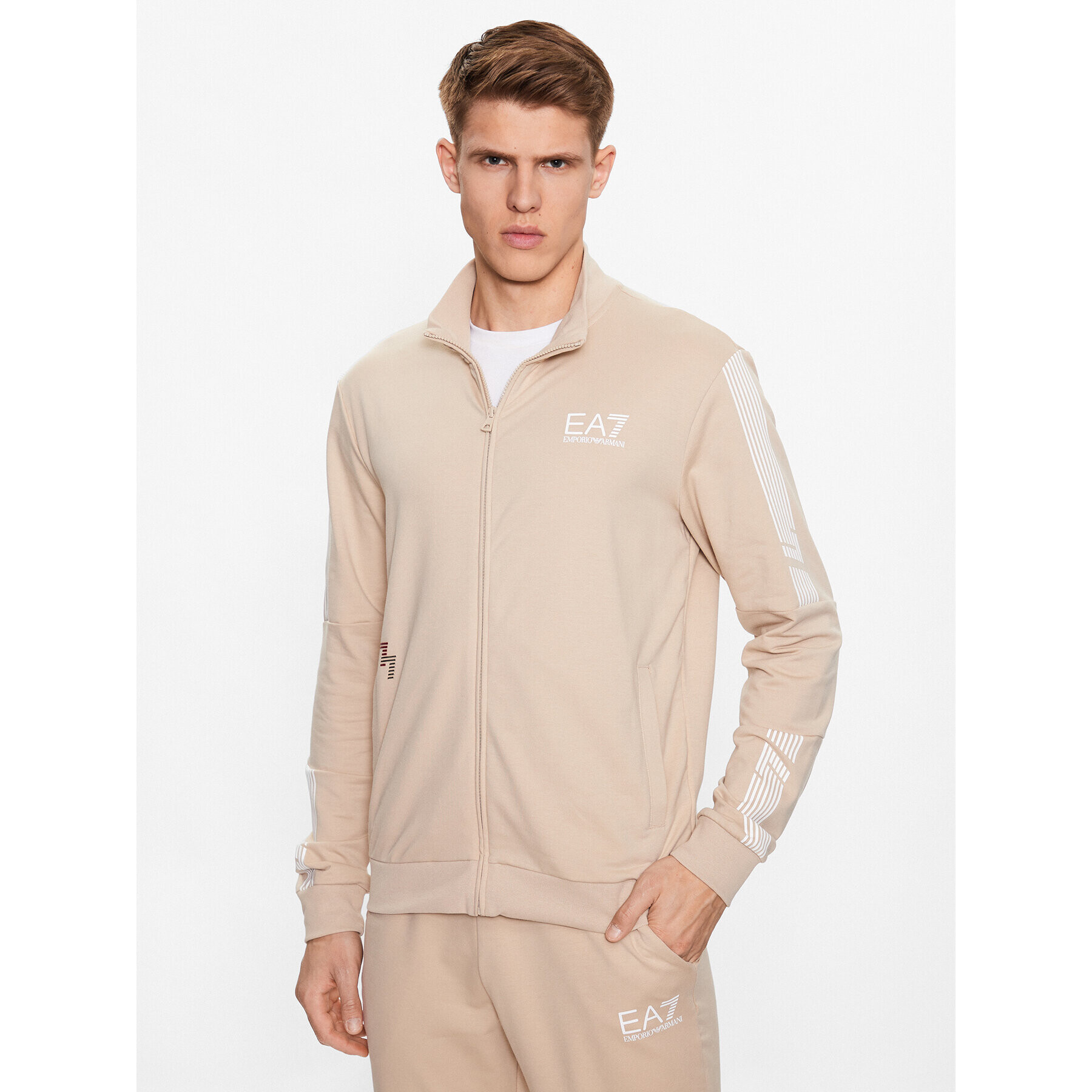 EA7 Emporio Armani Trenirka 3RPV71 PJLIZ 1722 Bež Regular Fit - Pepit.si