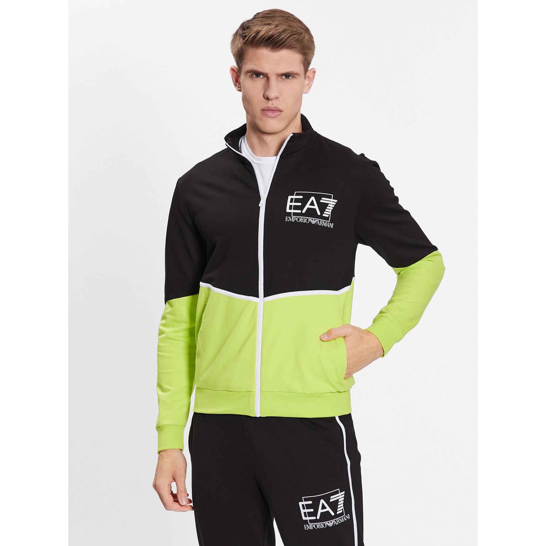 EA7 Emporio Armani Trenirka 3RPV75 PJ05Z 22CA Črna Regular Fit - Pepit.si