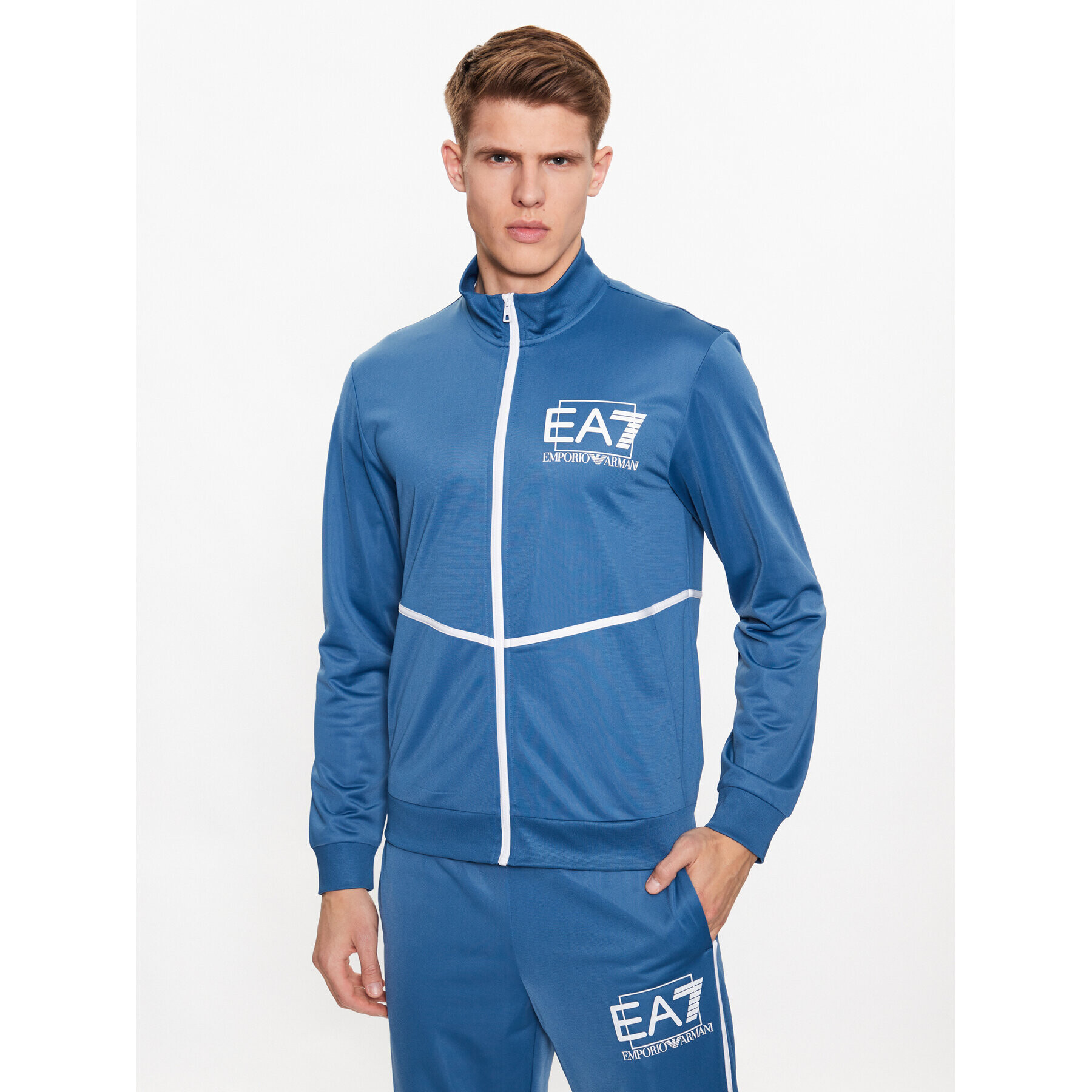 EA7 Emporio Armani Trenirka 3RPV76 PJHEZ 1534 Modra Regular Fit - Pepit.si