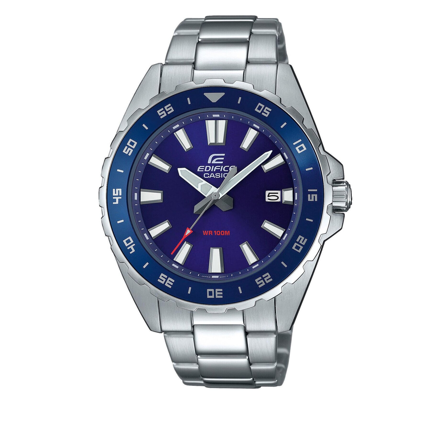 Casio Ročna ura Edifice EFV-130D-2AVUEF Srebrna - Pepit.si