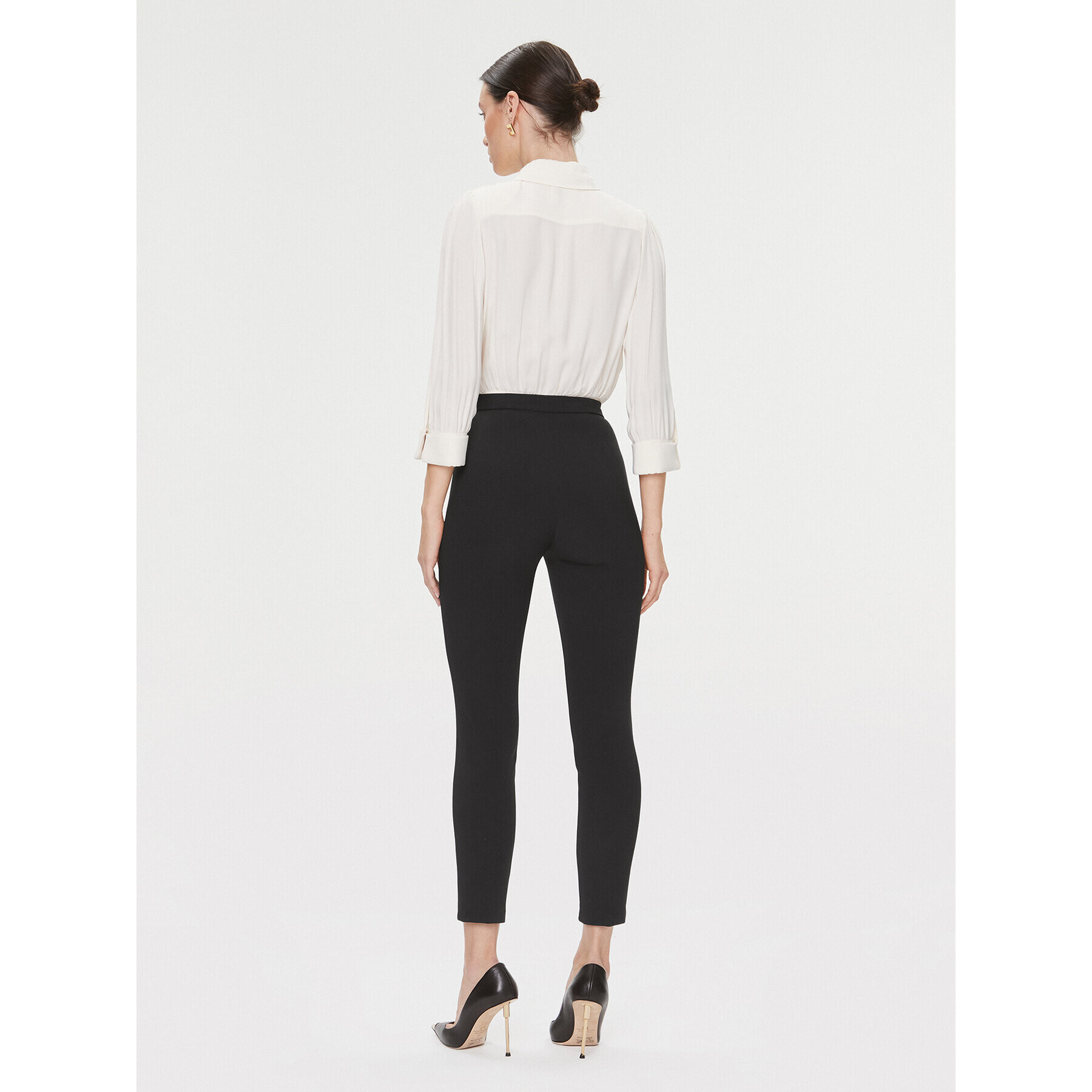 Elisabetta Franchi Kombinezon TU-007-36E2 Bela Slim Fit - Pepit.si