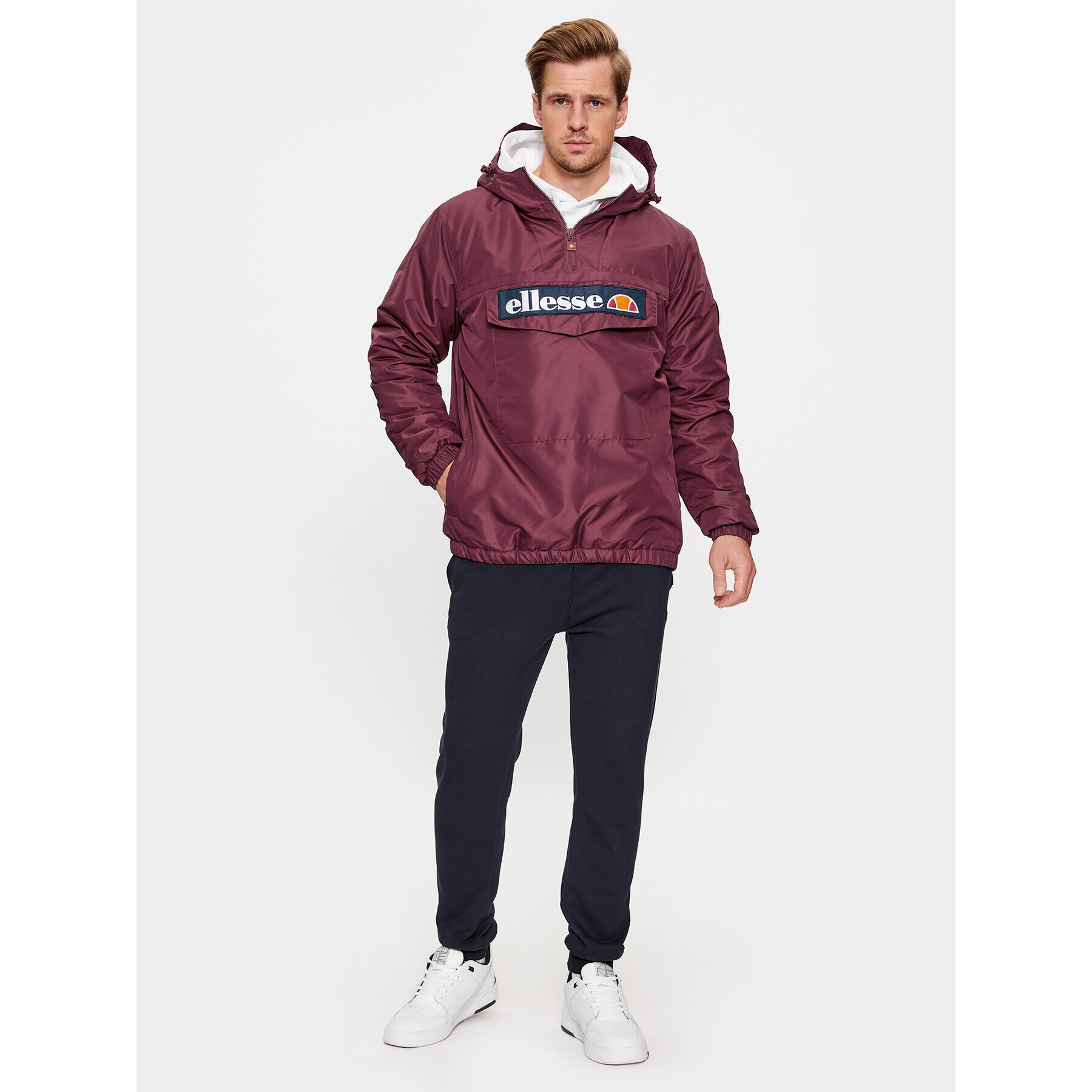 Ellesse Anorak Monterini SHR08149 Bordo rdeča Regular Fit - Pepit.si