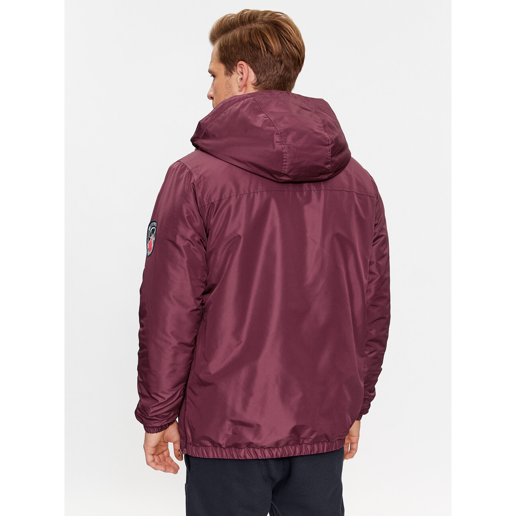 Ellesse Anorak Monterini SHR08149 Bordo rdeča Regular Fit - Pepit.si