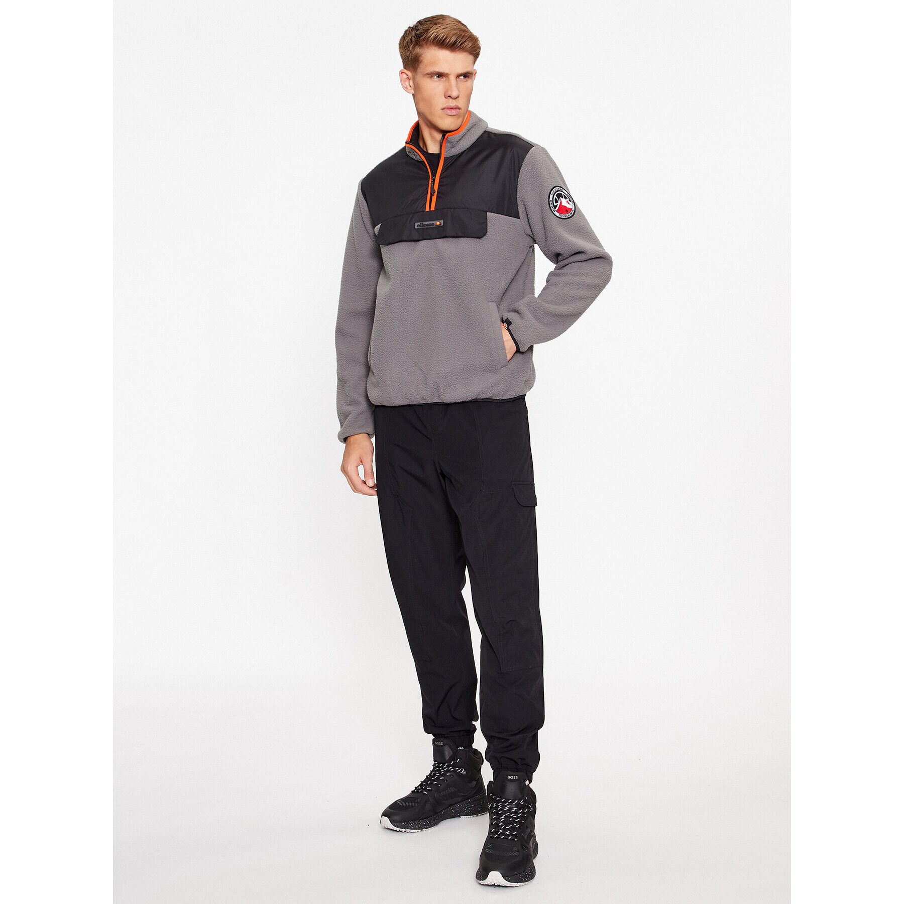 Ellesse Flis Zinco SHT19077 Siva Regular Fit - Pepit.si