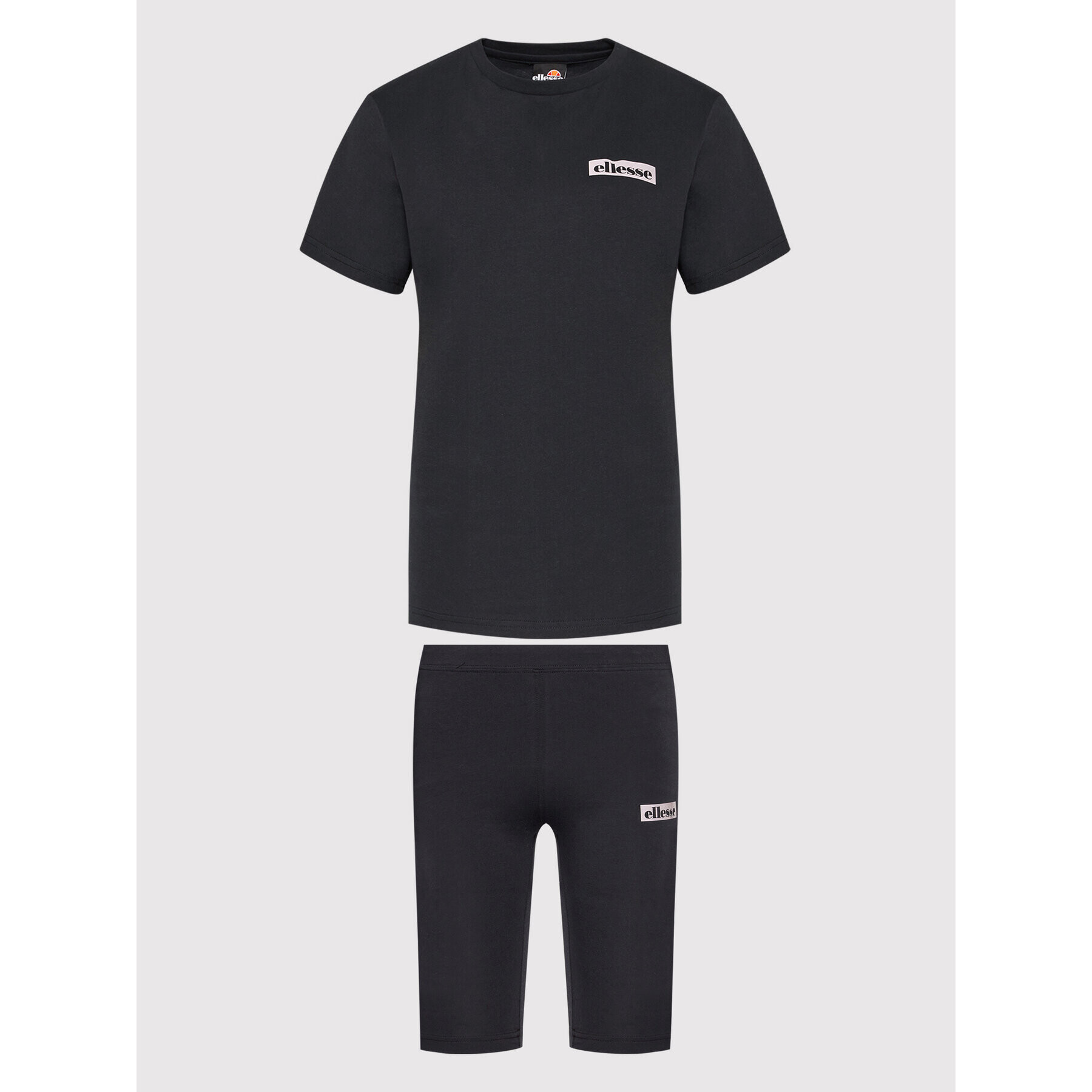 Ellesse Komplet majica in športne kratke hlače Granito SGM14377 Črna Loose Fit - Pepit.si