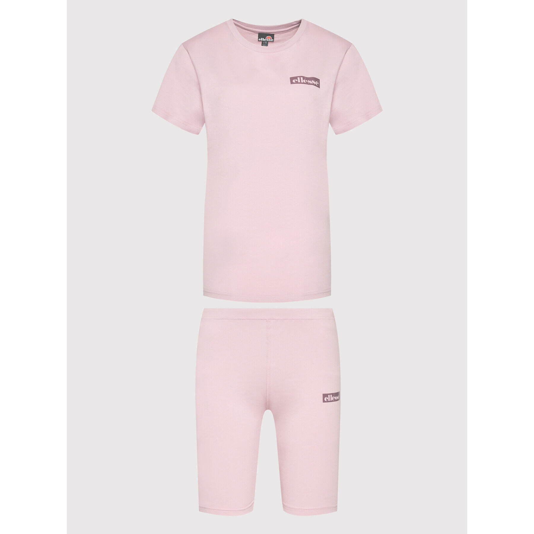 Ellesse Komplet majica in športne kratke hlače Granito SGM14377 Roza Loose Fit - Pepit.si