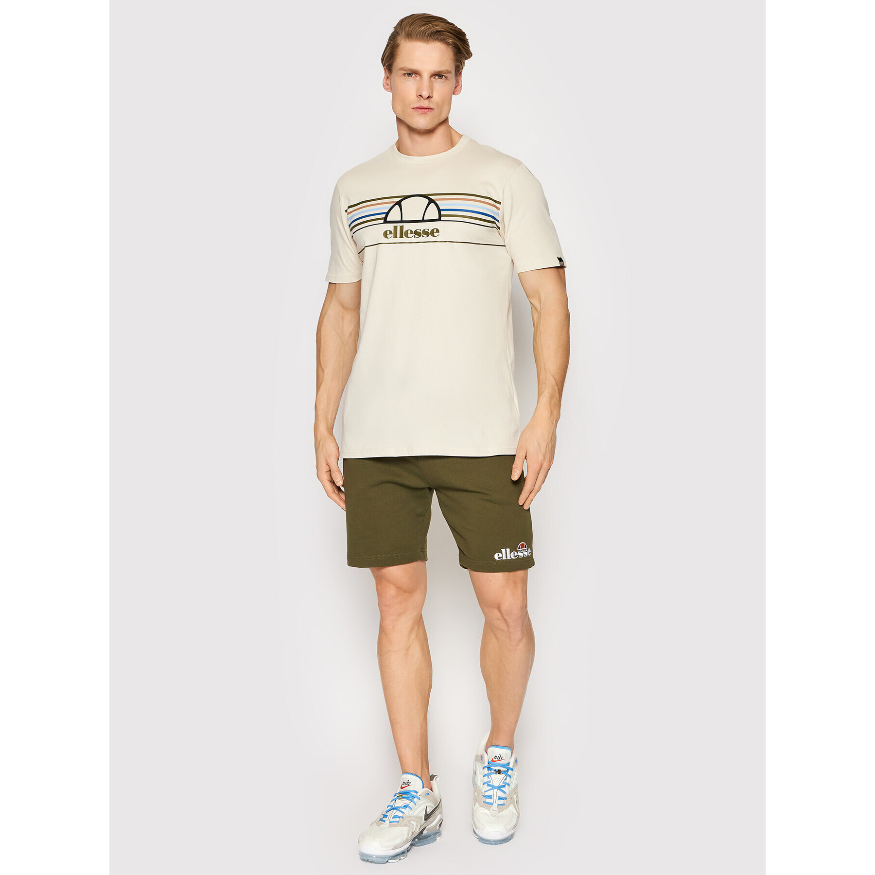 Ellesse Majica Achtini SHM13827 Bež Regular Fit - Pepit.si