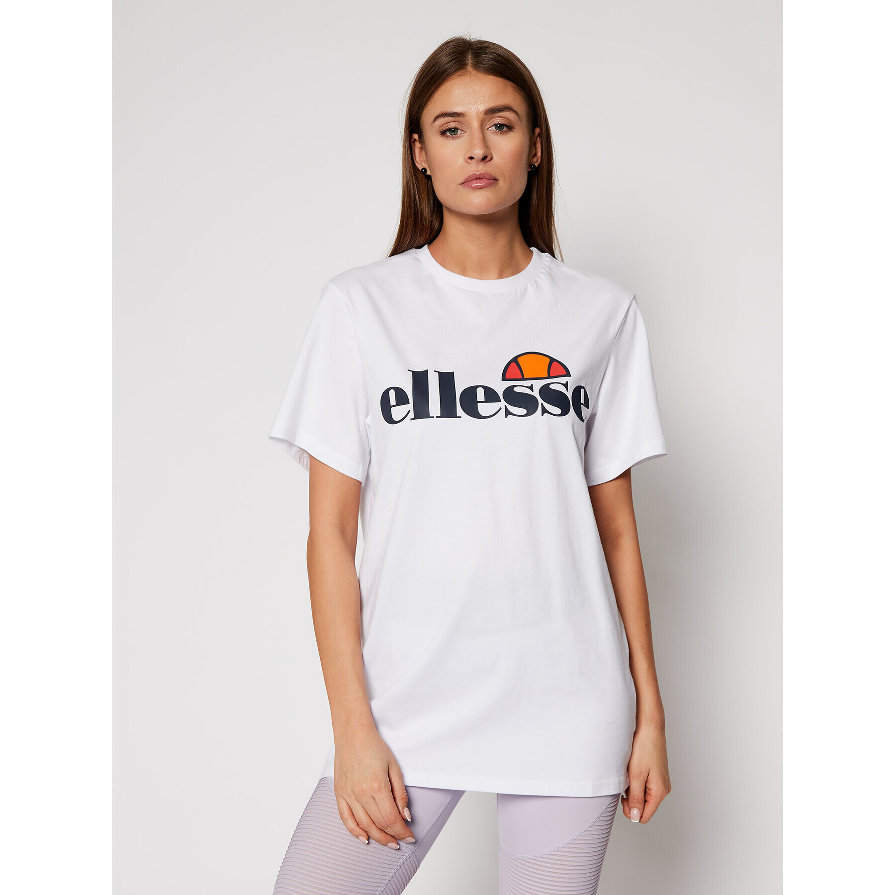 Ellesse Majica Albany SGS03237 Bela Regular Fit - Pepit.si